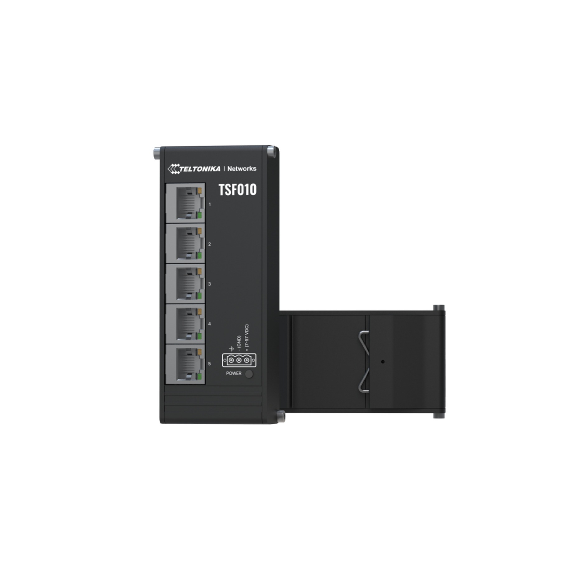 TELTONIKA Netzwerk-Switch "NETWORKS TSF010 Flat Ethernet Switch", B:5,5cm H:3,2cm T:14cmohne farbbezeichnung, Netzwerk-Switches
