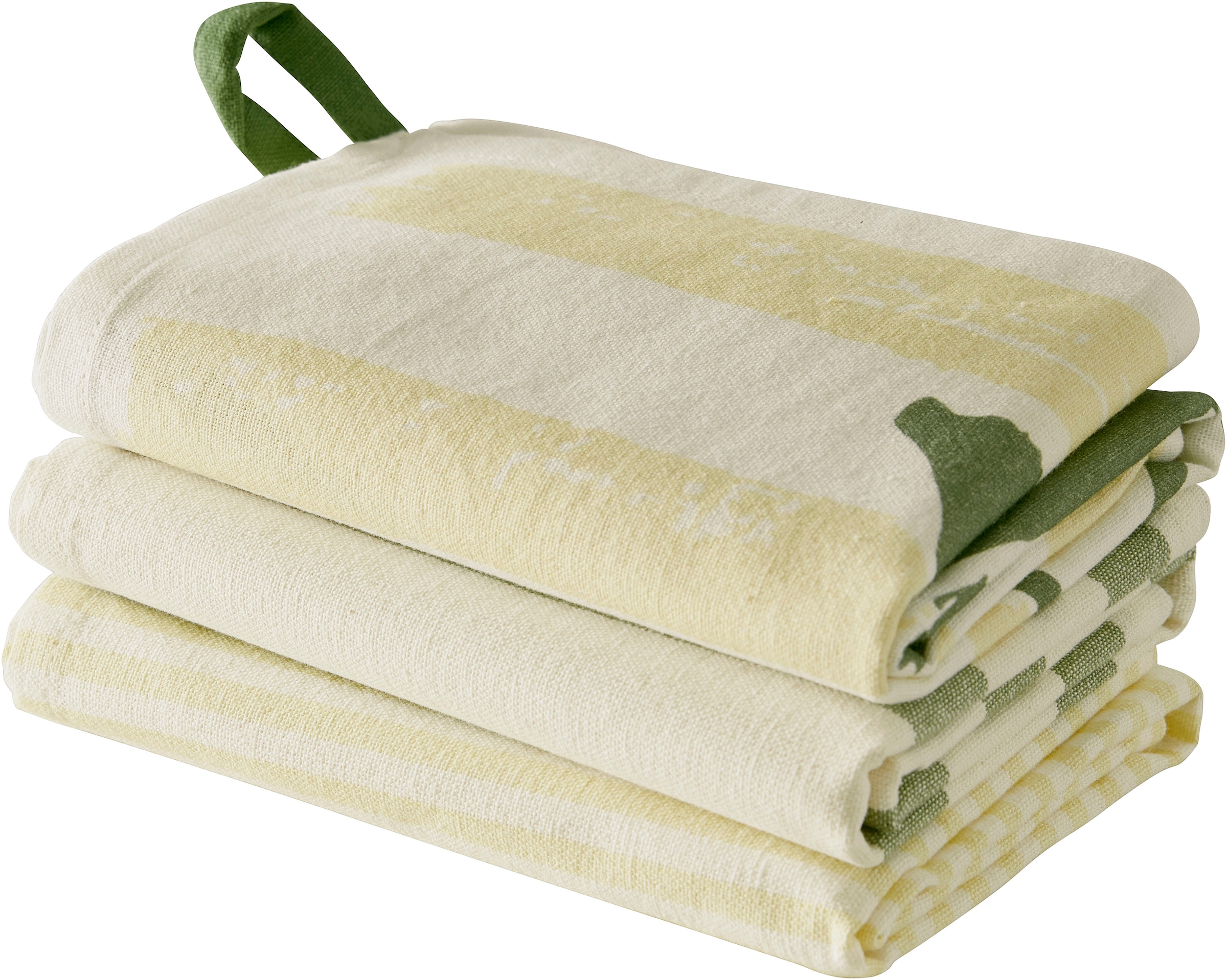 s.Oliver Geschirrtuch »Lervik« 100 % Baumwolle, Stilvolles Design, 3er-Set, Premium,Pflegeleicht