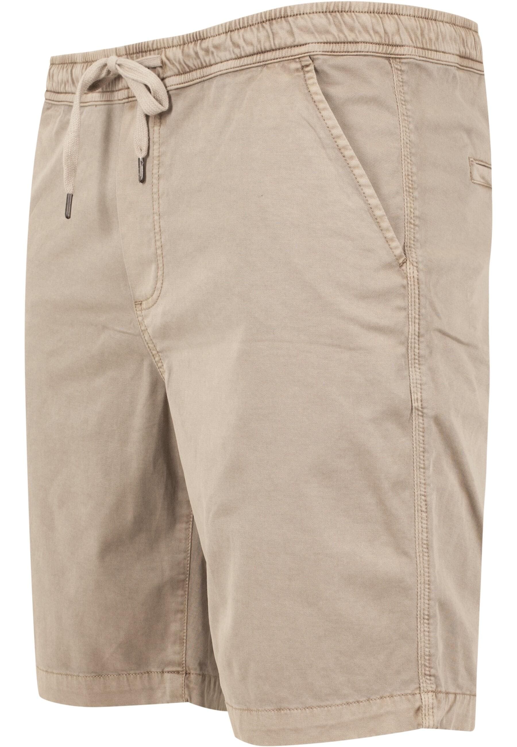URBAN CLASSICS Stoffhose »Urban Classics Herren Stretch Twill Joggshorts«, (1 tlg.)