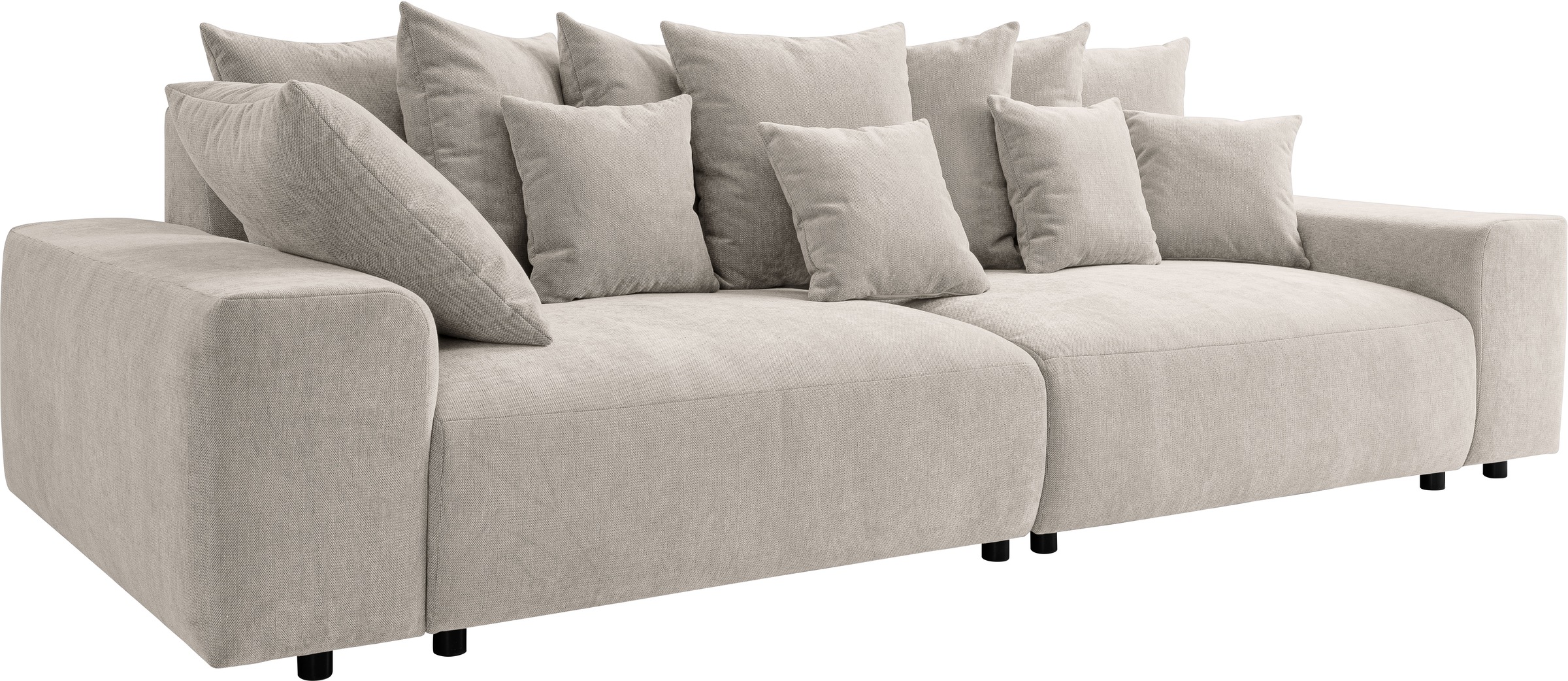 WERK2 Big-Sofa »Maxi B, Breite 290 cm«, Maximaler Kuschelkomfort: XXL-Sofa mit 78 cm Sitztiefe & 12 Kissen
