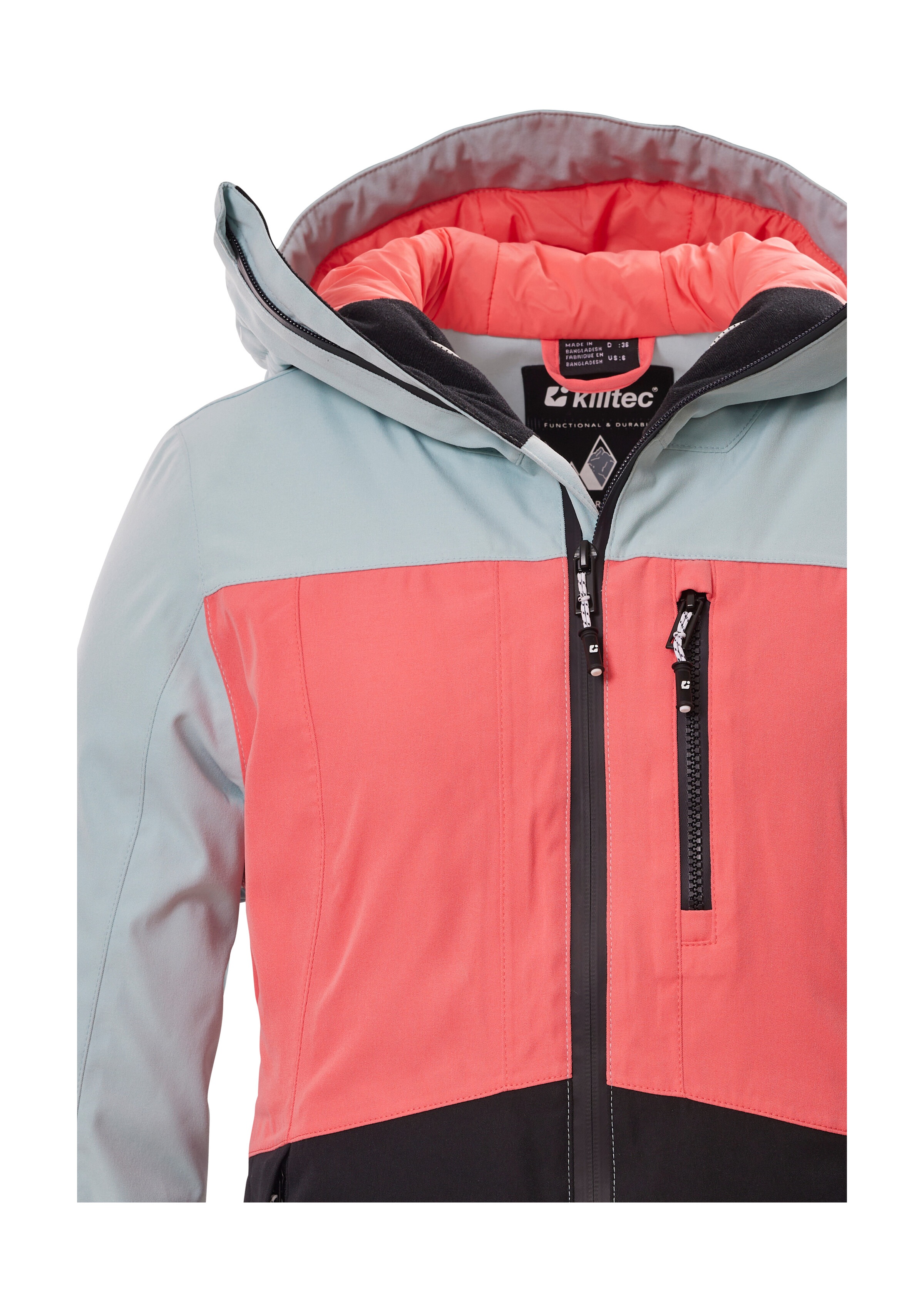 Thumbnail - Killtec Skijacke "KSW 277 WMN SKI JCKT" Wasserdichte Damenjacke mit Schneefang, verstellbar und atmungsaktiv