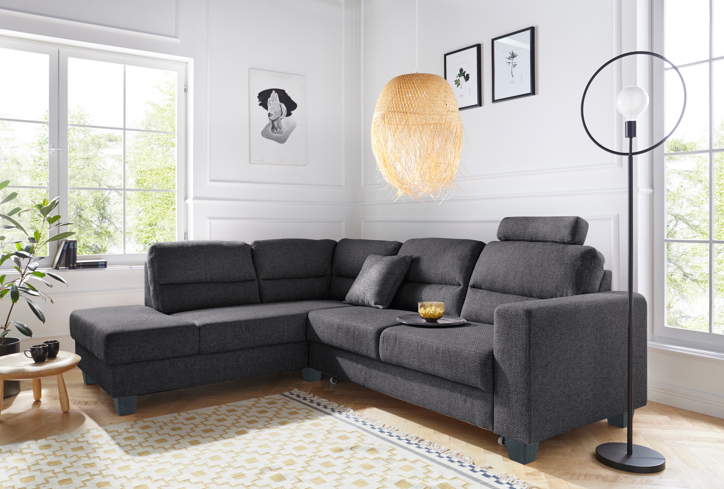 TRENDMANUFAKTUR Ecksofa "Chamber, zeitlos & elegant, bequem, L-Form", inklu günstig online kaufen