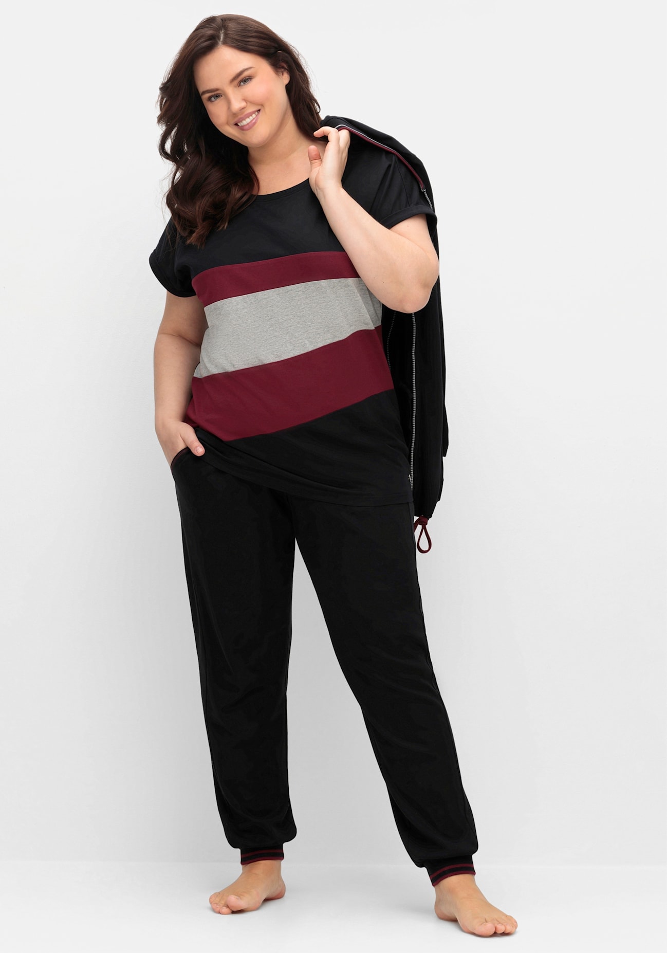 Sheego Kurzarmshirt "T-Shirt", 1 Stk. günstig online kaufen