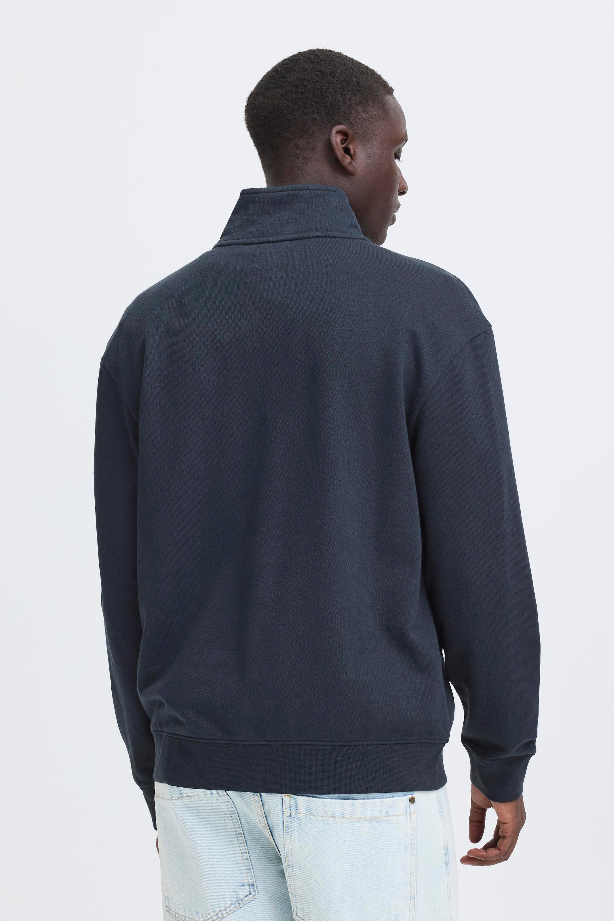 Blend Sweater »BHBRODY STAND SWEATSHIRT«, mit Reißverschluss, aus Baumwolle und Polyester, Regular Fit
