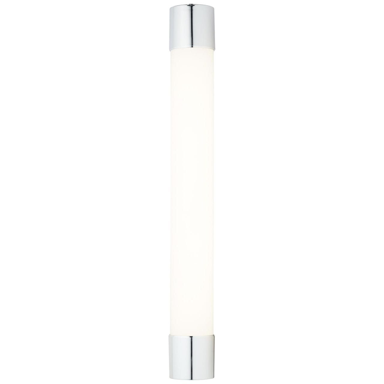Brilliant LED Wandleuchte »Horace«, 1 flammig, Leuchtmittel LED-Modul | LED fest integriert, 60 cm, inkl Steckdose, 1300lm, kaltweiß, IP54, Metall/Glas, weiß/chrom