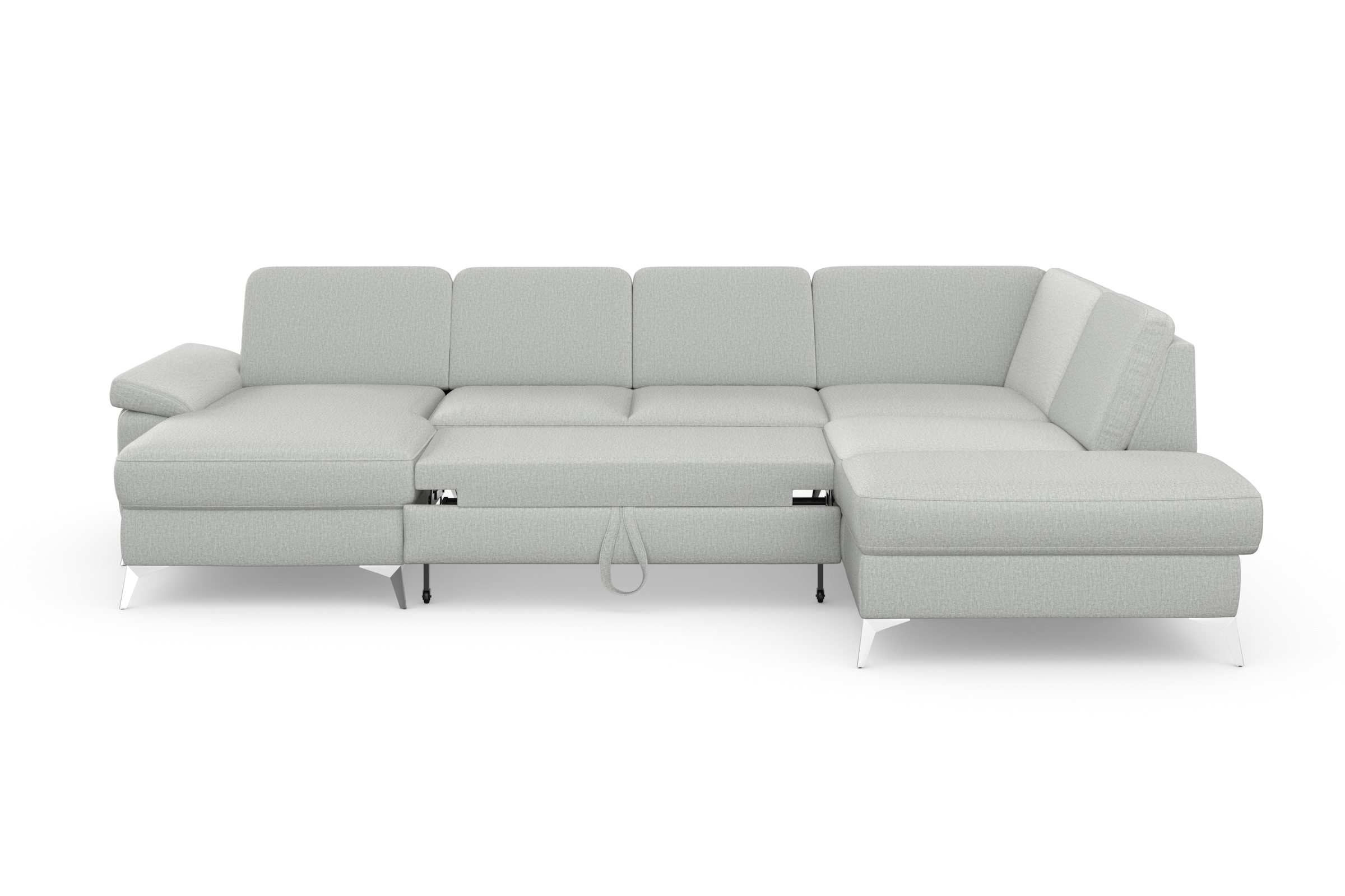 sit&more Wohnlandschaft »Padua U-Form«, inklusive Sitztiefenverstellung, Armteilfunktion und Federkern