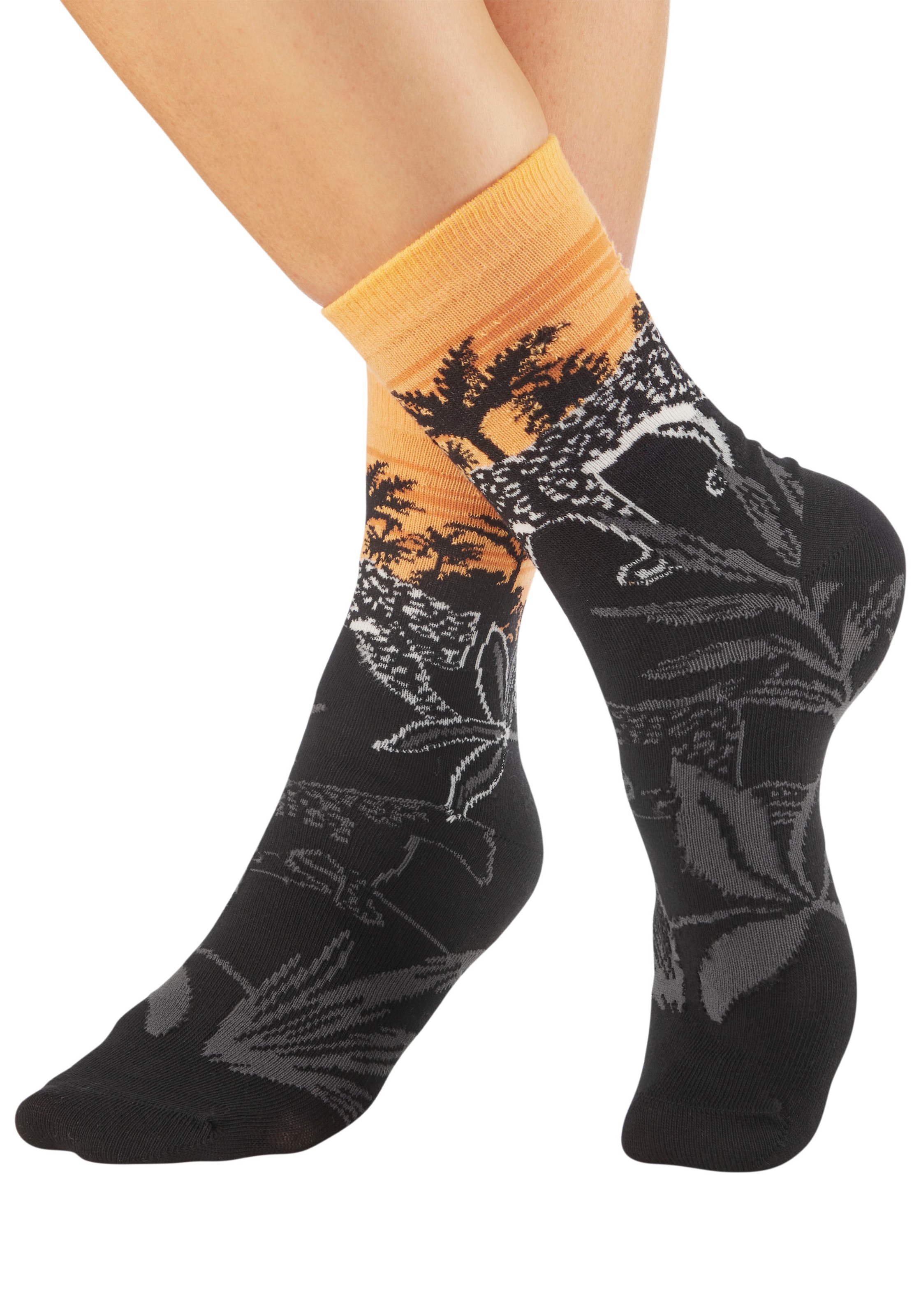 H.I.S Basicsocken Packung, 5 Paar tlg. mit aufwendigen Designs