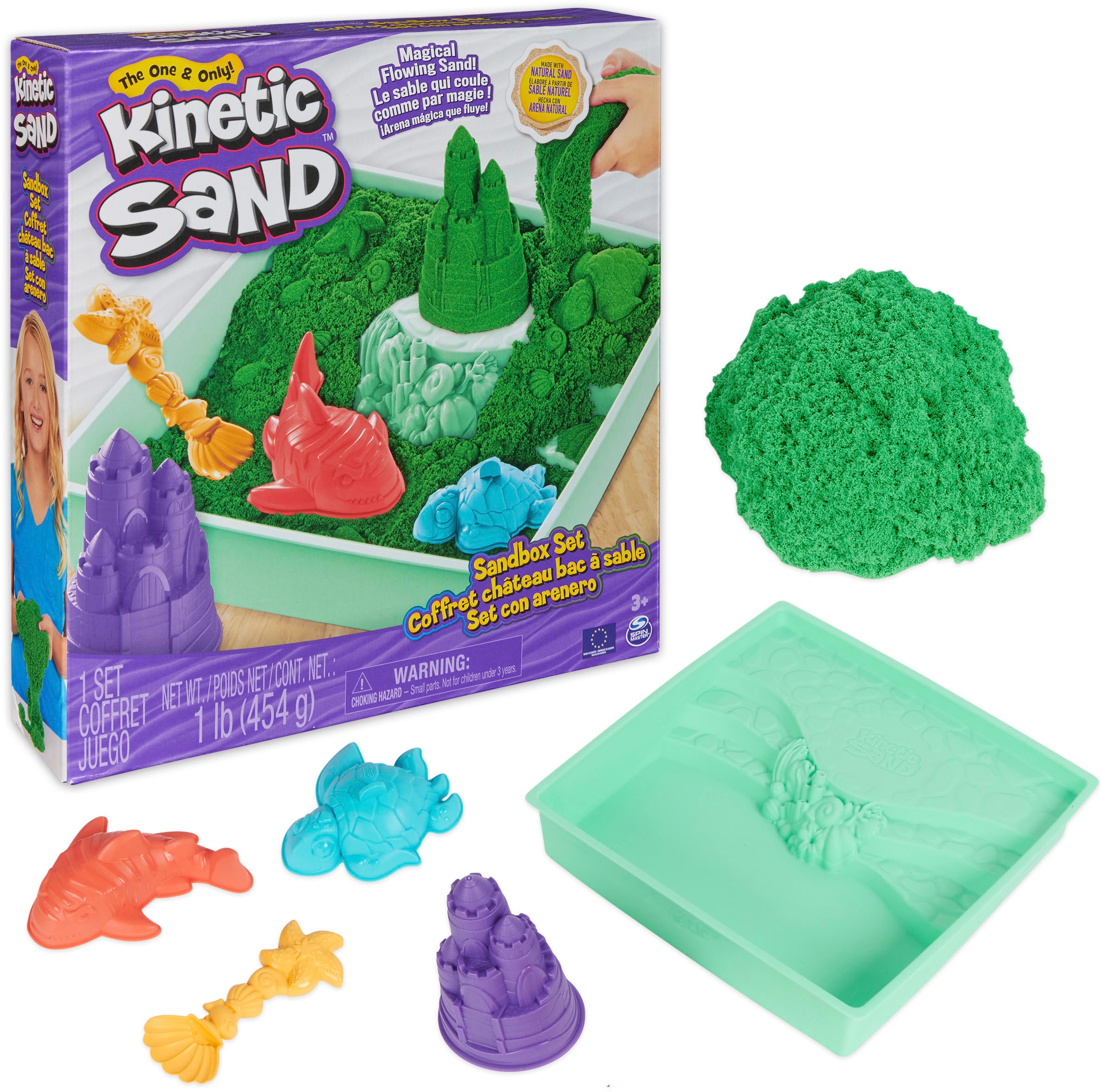 Spin Master Kreativset Sand, Sandbox Set Grün«, Made in Europe