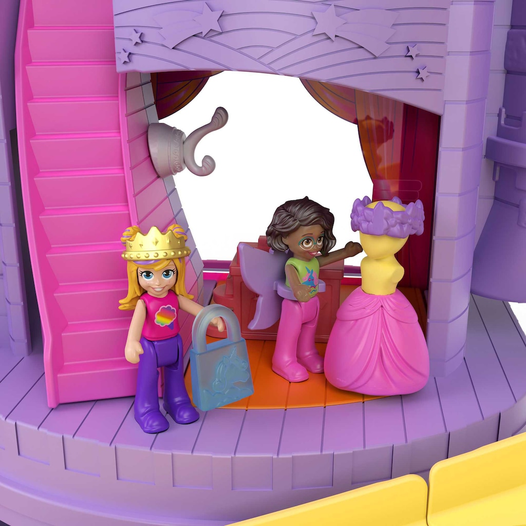 Polly Pocket Spielwelt »Pollyville Regenbogen-Einhornspaß Freizeitpark«