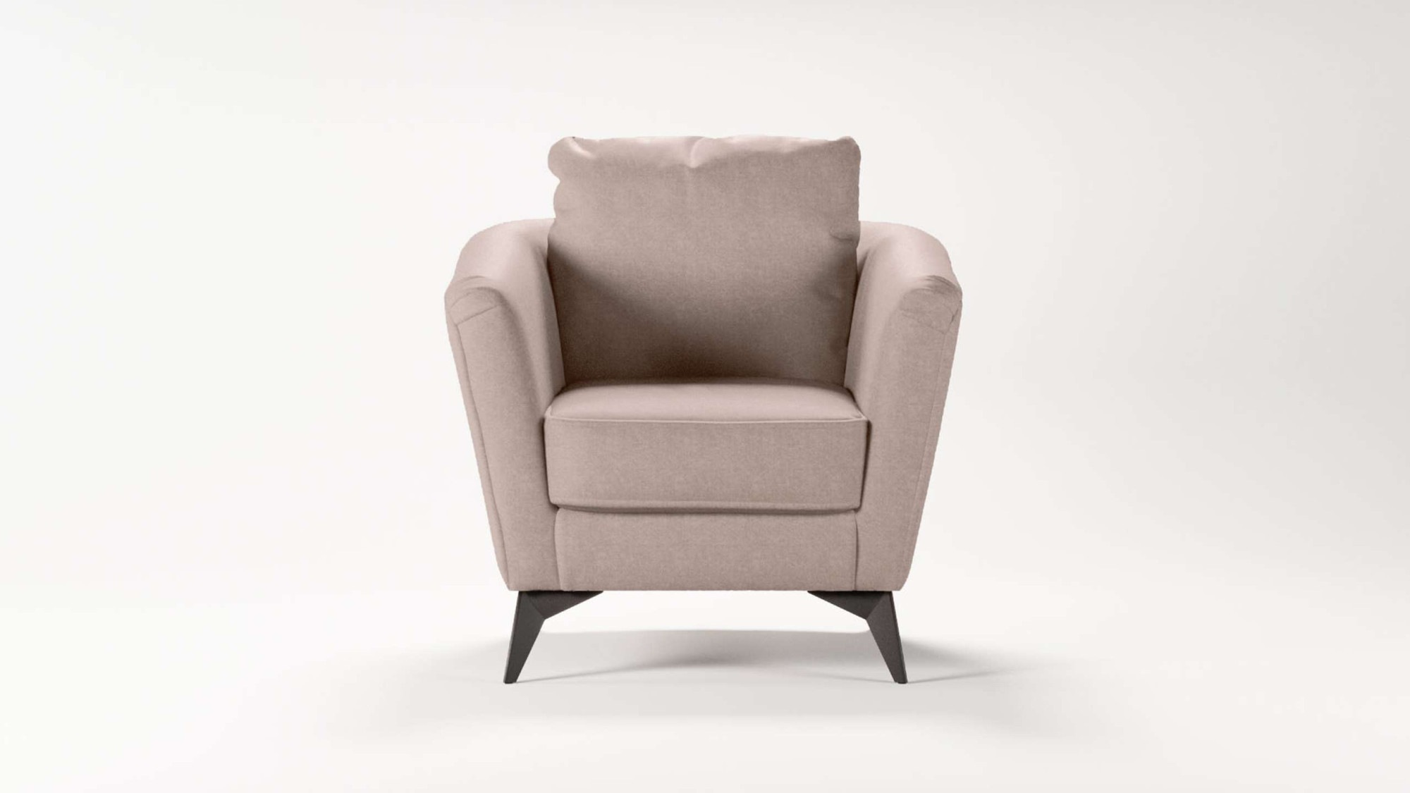 Places of Style Cocktailsessel »MATTHEW Sessel, Maße B/T/H: 83/85/88 cm«, modern, mit Rückenkissen