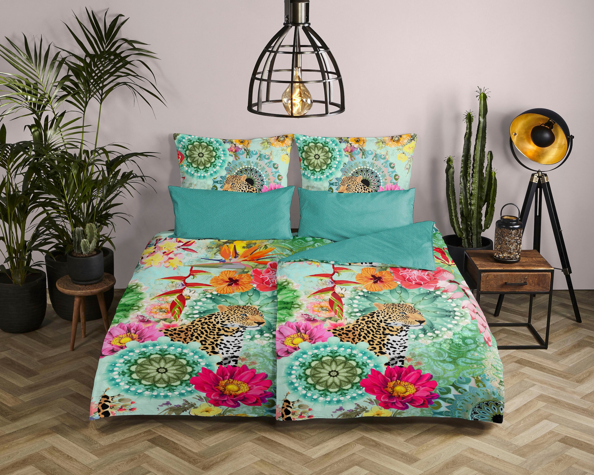 hip Wendebettwäsche "Ximena" 3 Stk. tlg. Mako-Satin, 135x200, Reißverschlus günstig online kaufen