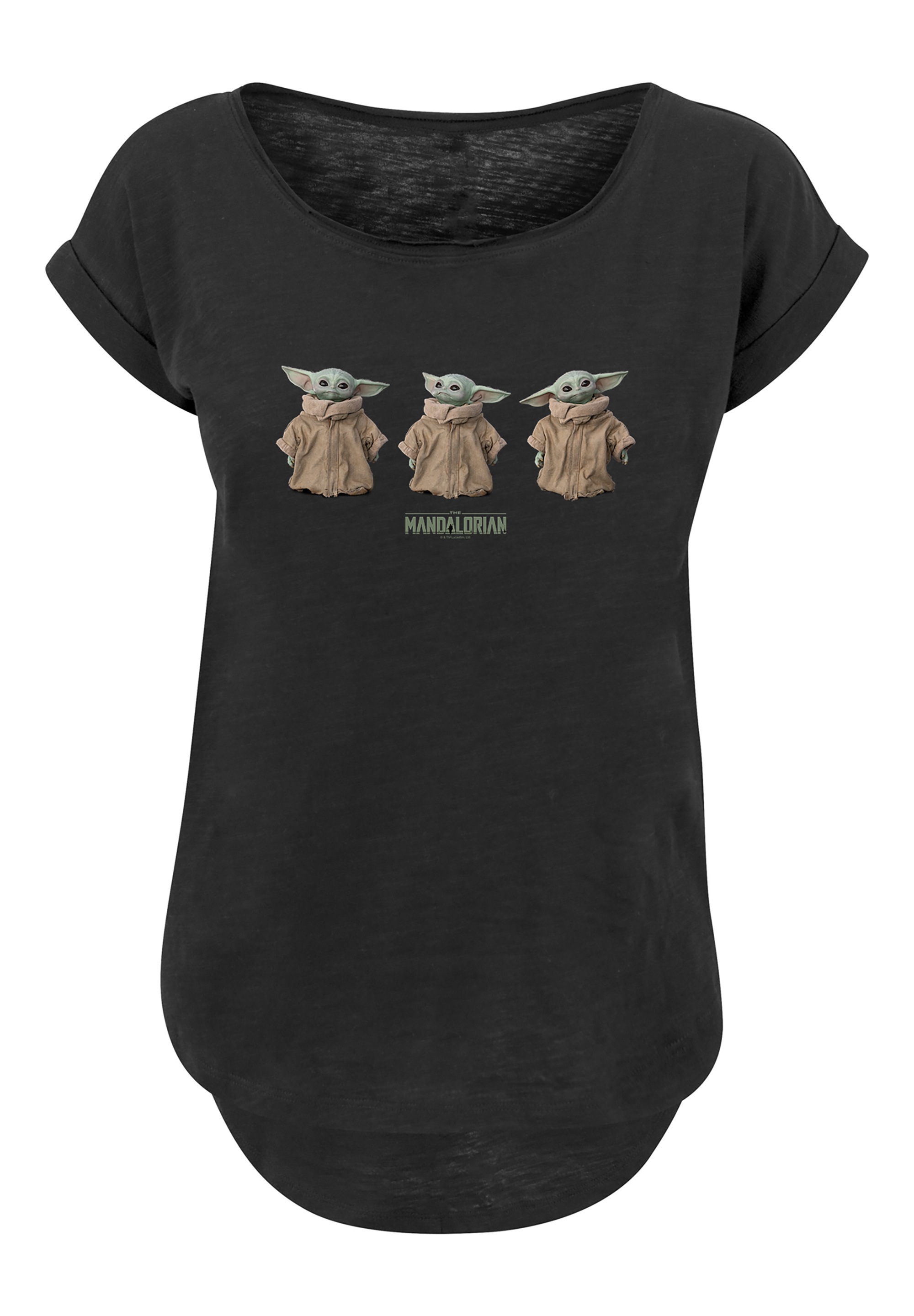 Premium BAUR Merch,Lang,Longshirt,Bedruckt T-Shirt Yoda The F4NT4STIC Damen,Premium Baby | Fan für Merch«, kaufen Mandalorian Wars - »Star