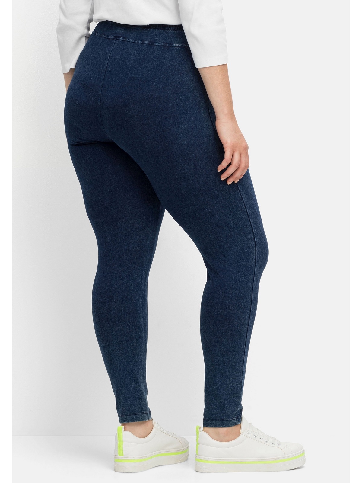 Sheego Leggings »Große Größen«, in Denimoptik, | für breiter kaufen BAUR Passe mit