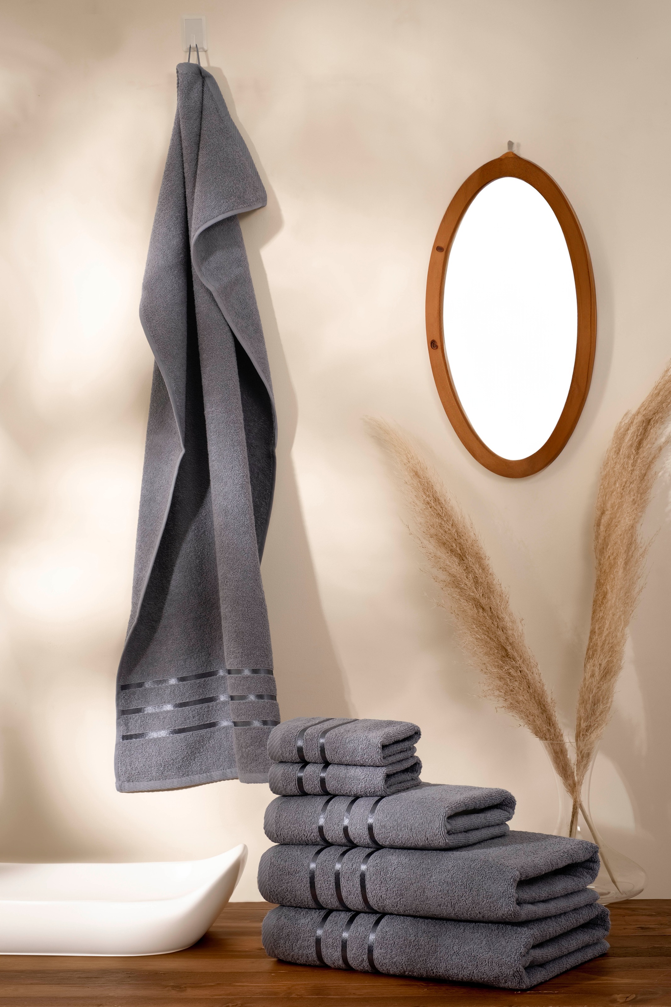 Bruno Banani Handtuch Set "Clement, Duschtücher, Handtücher, Seiftücher" Se günstig online kaufen