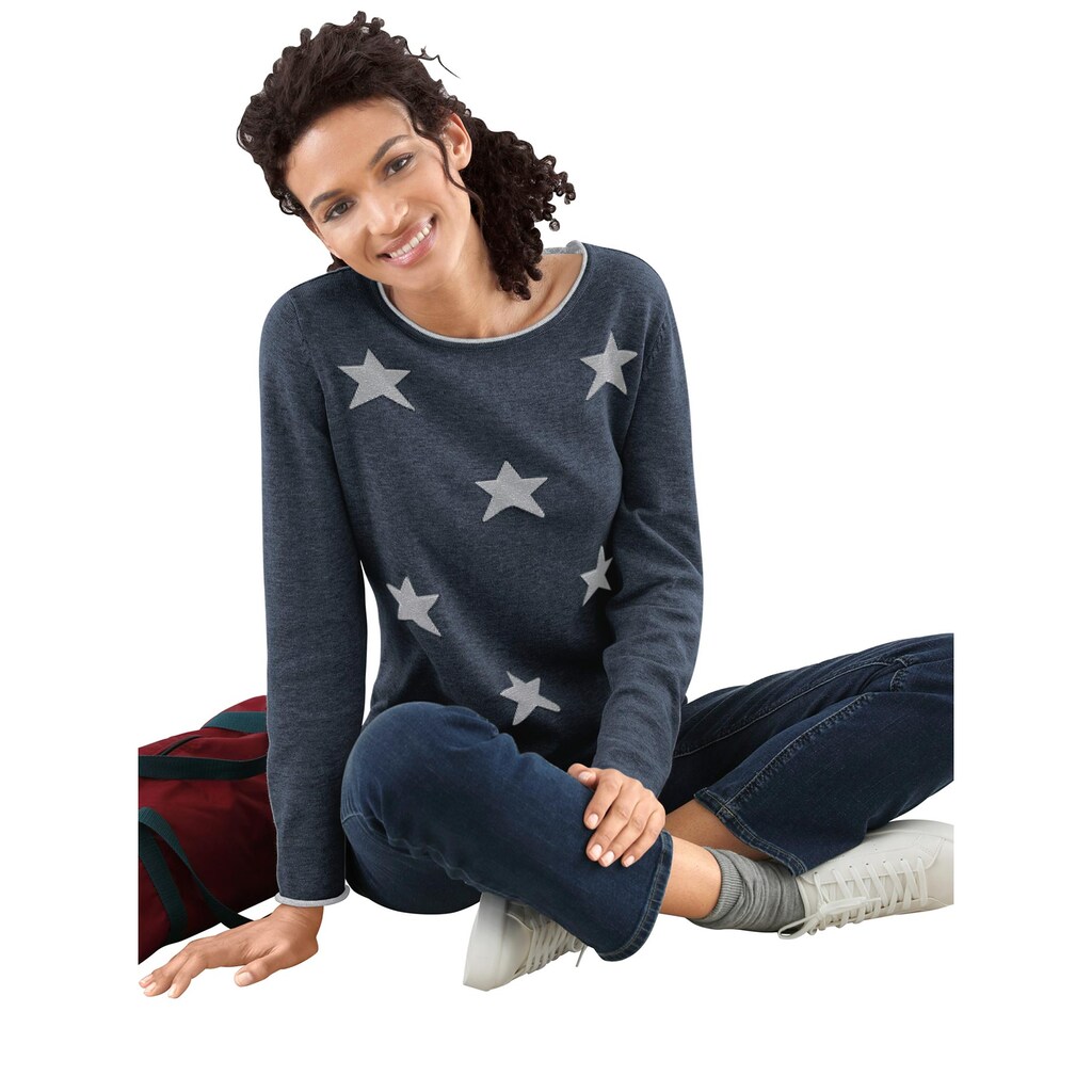 Casual Looks Rundhalspullover »Pullover«