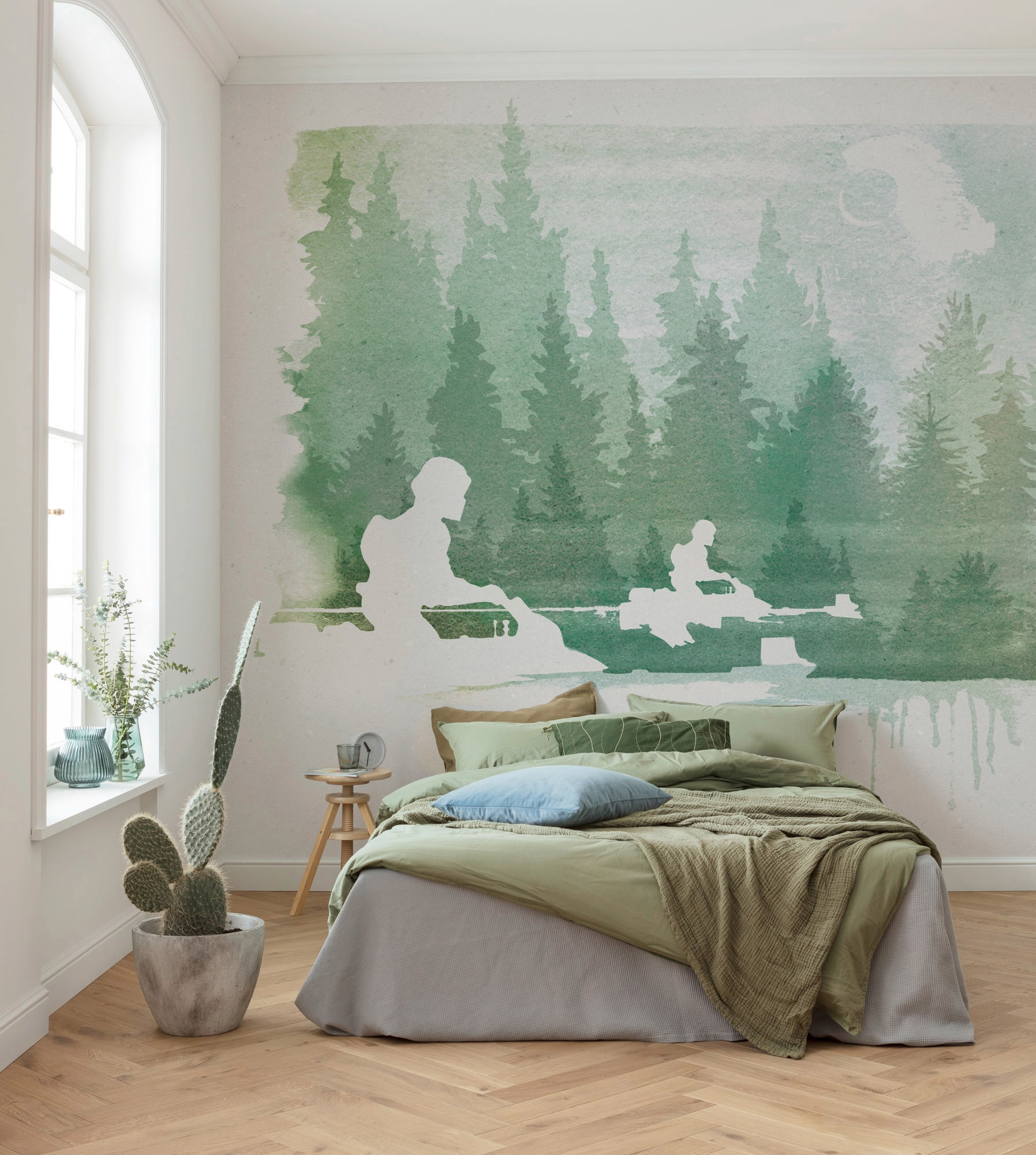 Komar Vliestapete »Digitaldruck Vlies - Star Wars Endor Speeders - Größe 350 x 280 cm«, bedruckt, Kinderzimmer