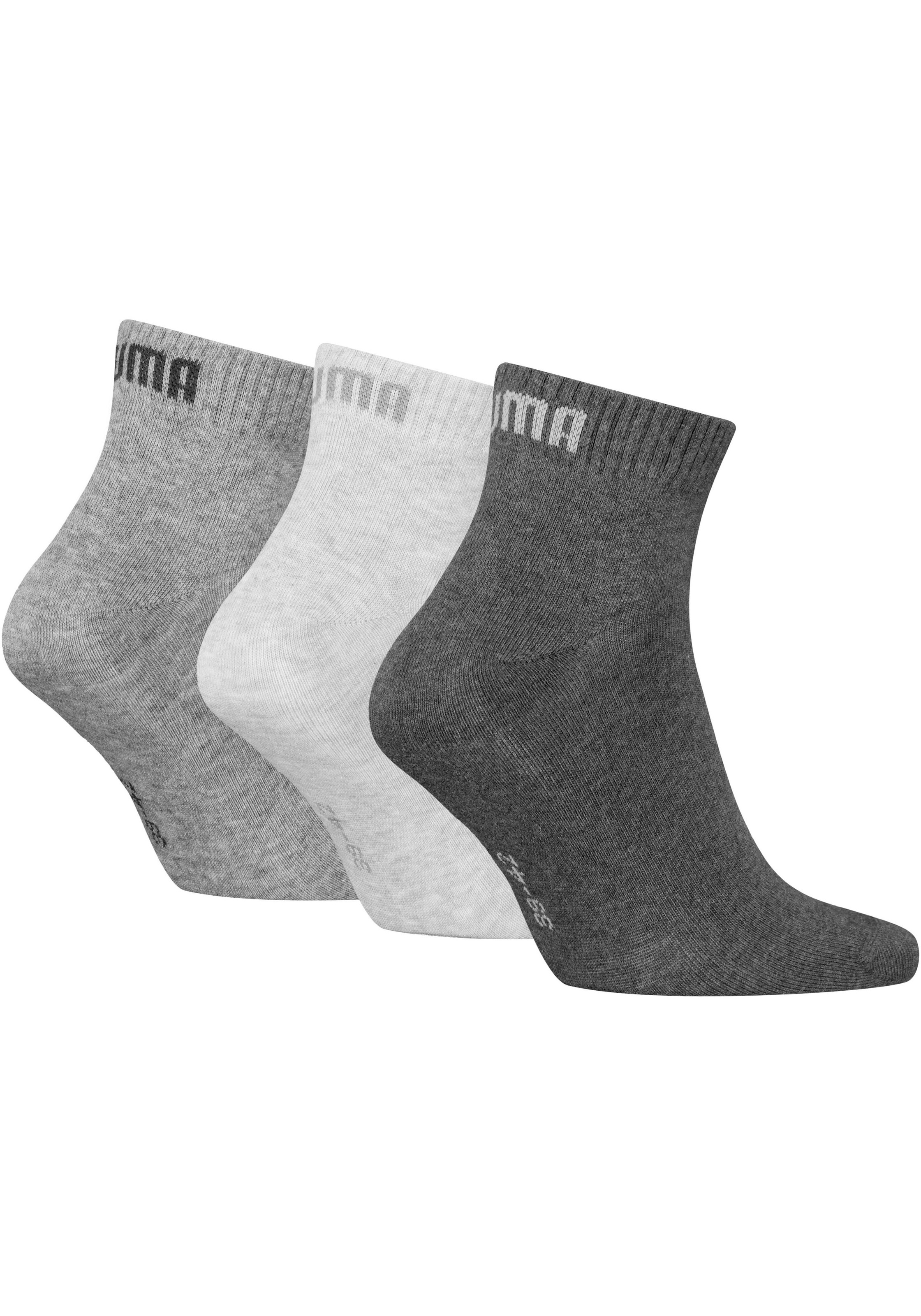 PUMA Kurzsocken "PUMA UNISEX QUARTER PLAIN 3P" 3 Paar, 3 Paar tlg. Atmungsa günstig online kaufen