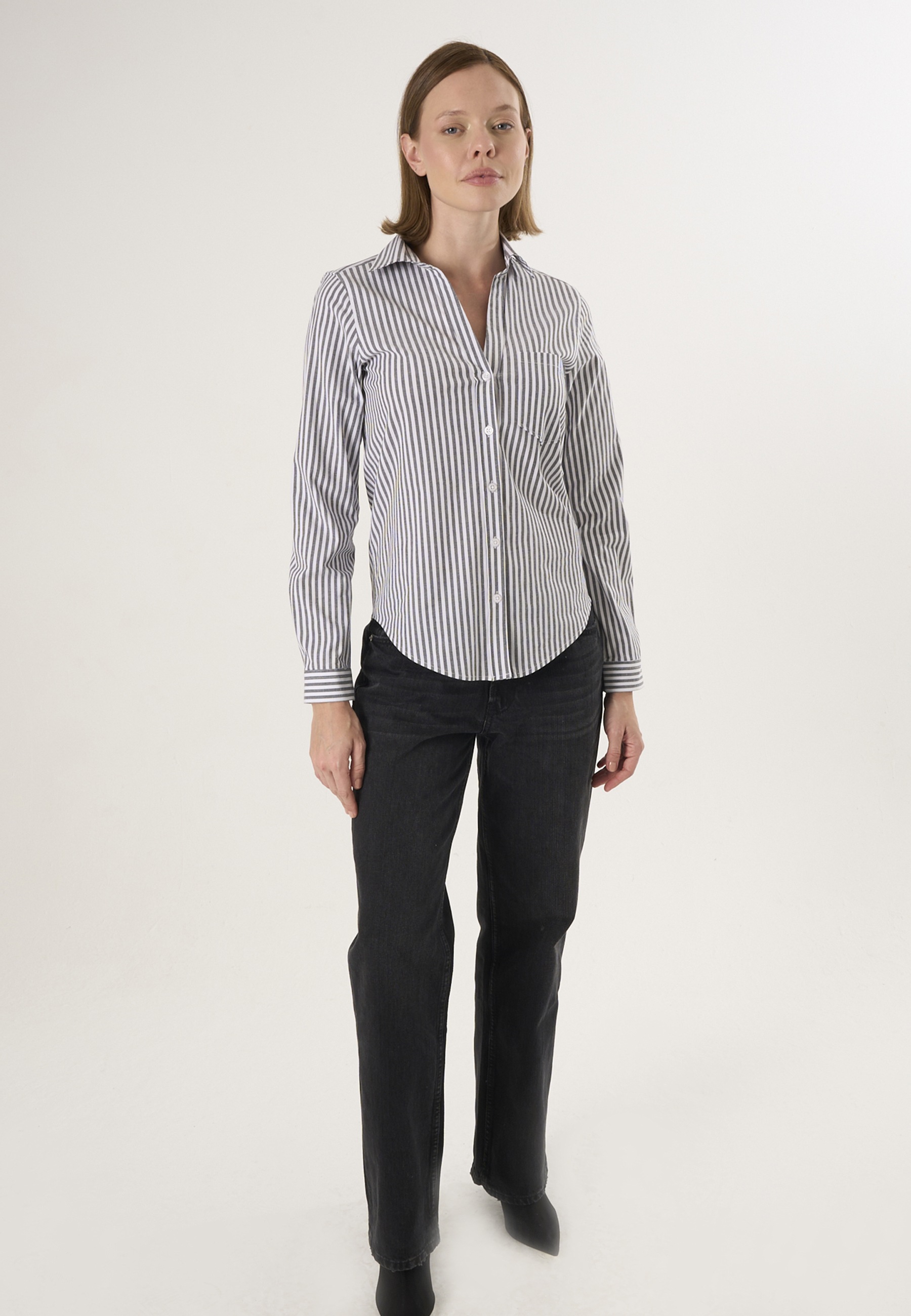 Felix Hardy Langarmbluse "Gestreiftes Langarmhemd" günstig online kaufen