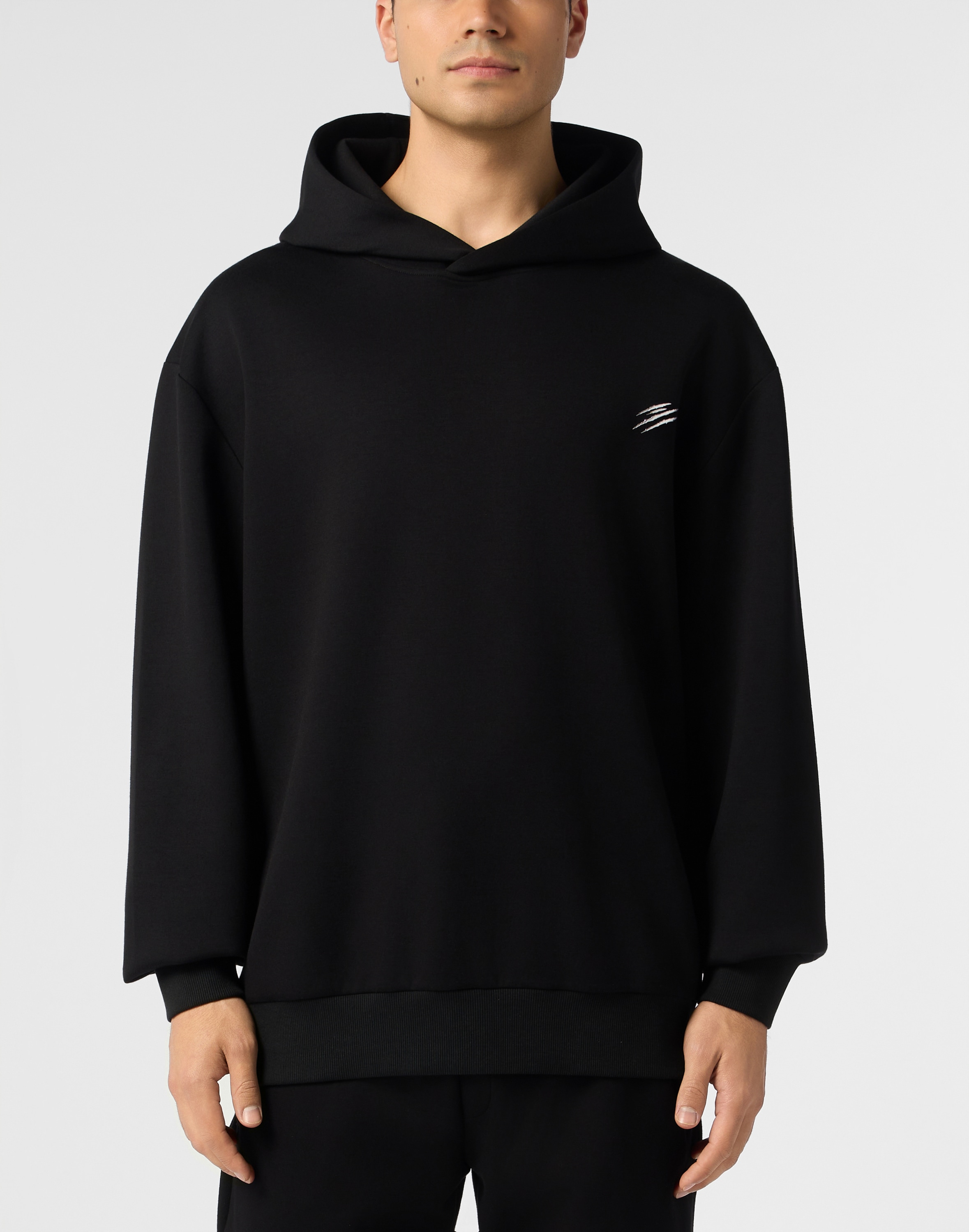 PLEIN SPORT Sweatshirt »Fleece Hoodie Chrome Scratch«
