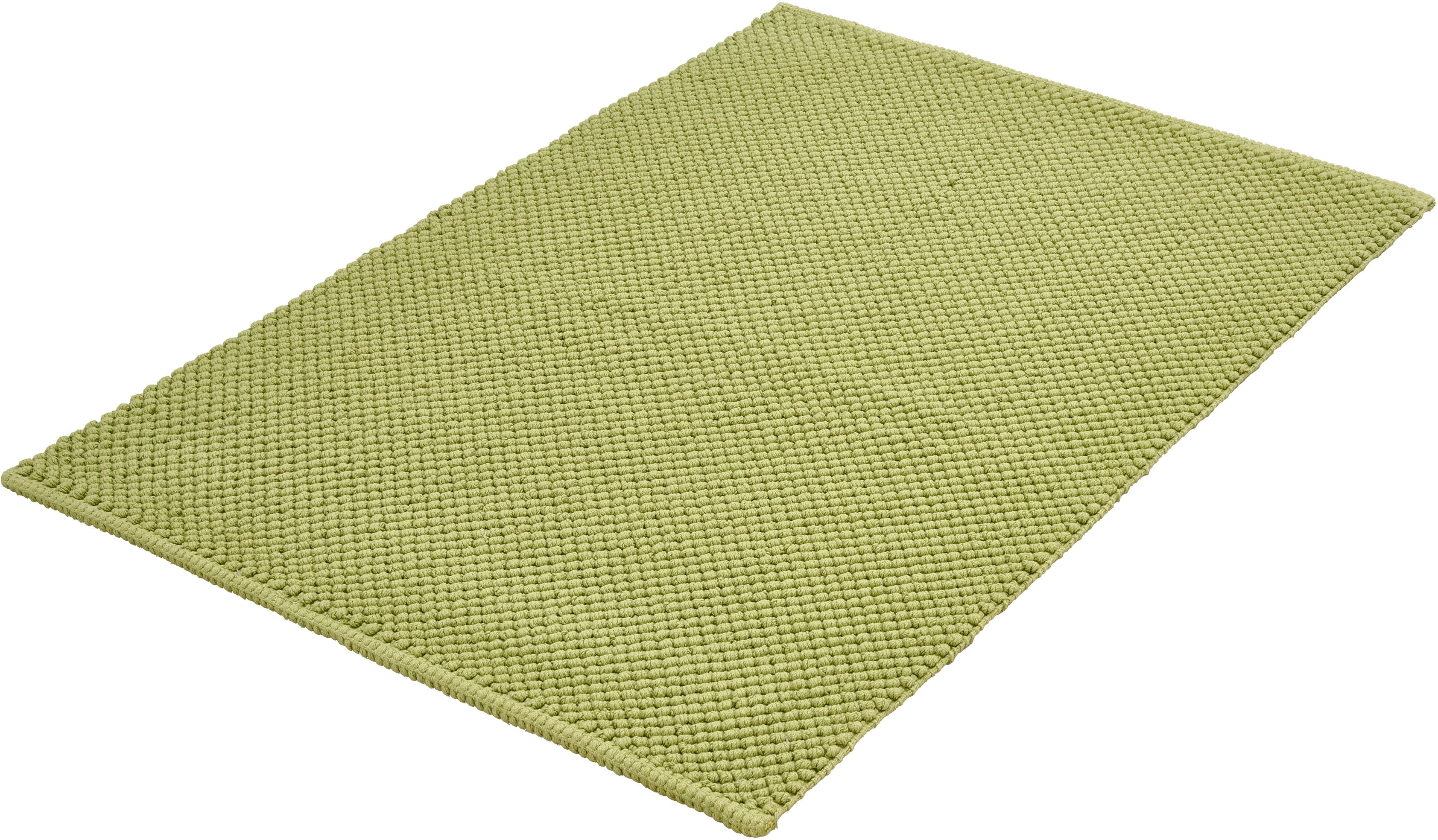 Kleine Wolke Badematte "Punto, Badvorleger, Badezimmer Teppich" Höhe 5 mm rutschhemmend beschichtet fußbodenheizungsgeeignet Badteppich, Uni Farben, Oberfläche reine Baumwolle