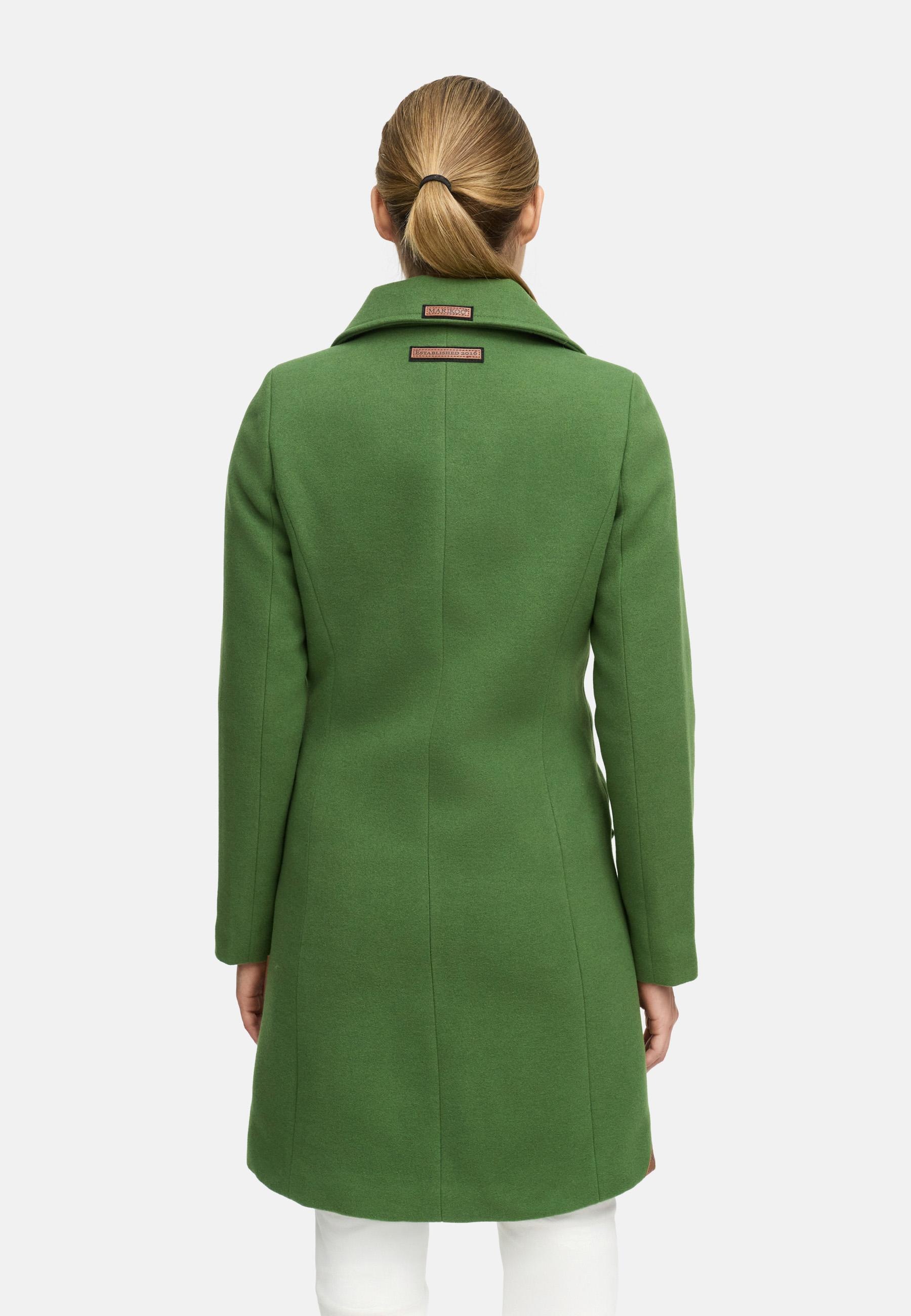 Marikoo Wollmantel »Nanakoo«, edler Damen Trenchcoat in Woll-Optik