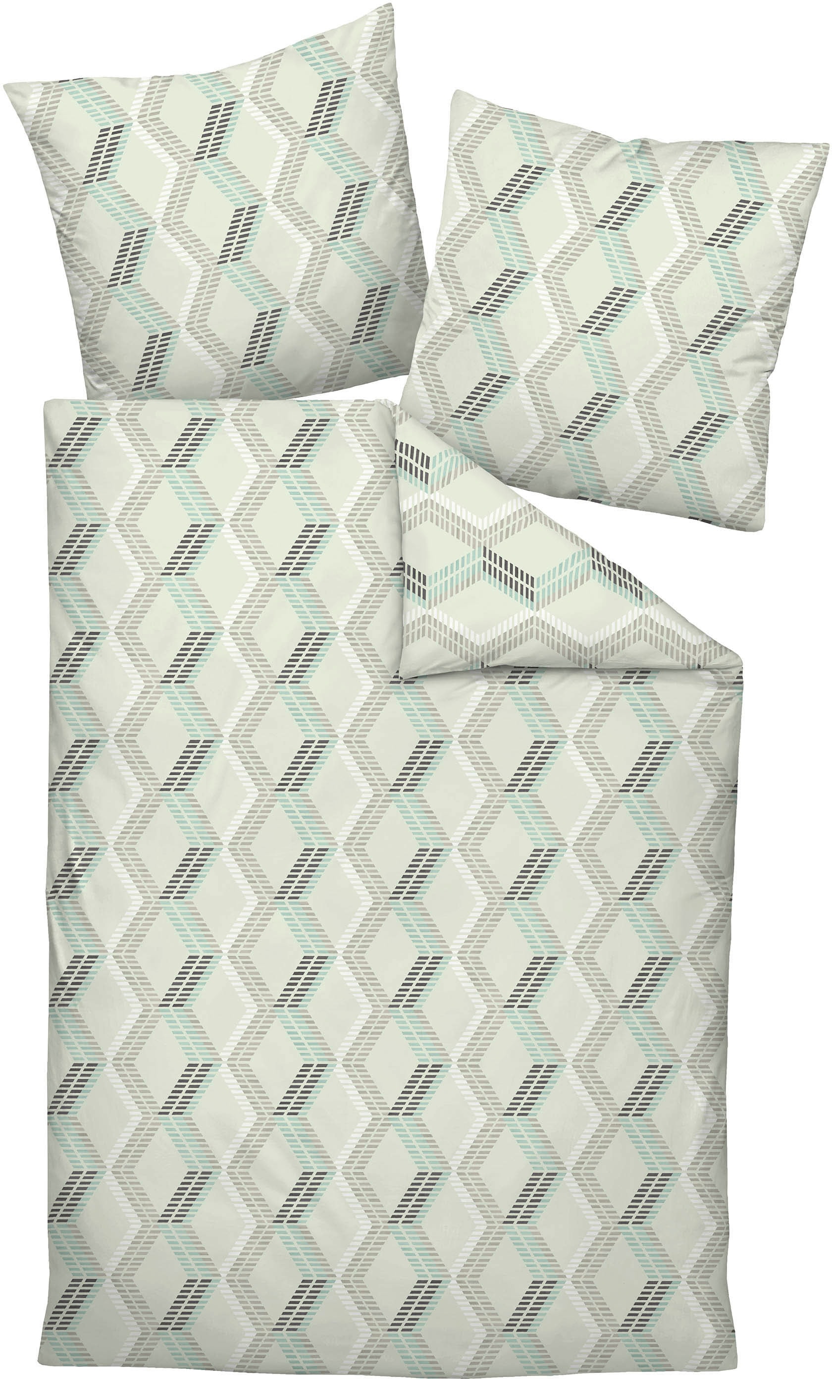 Janine Bettwäsche "MILANO 45068" 2 Stk. mit Reißverschluss günstig online kaufen