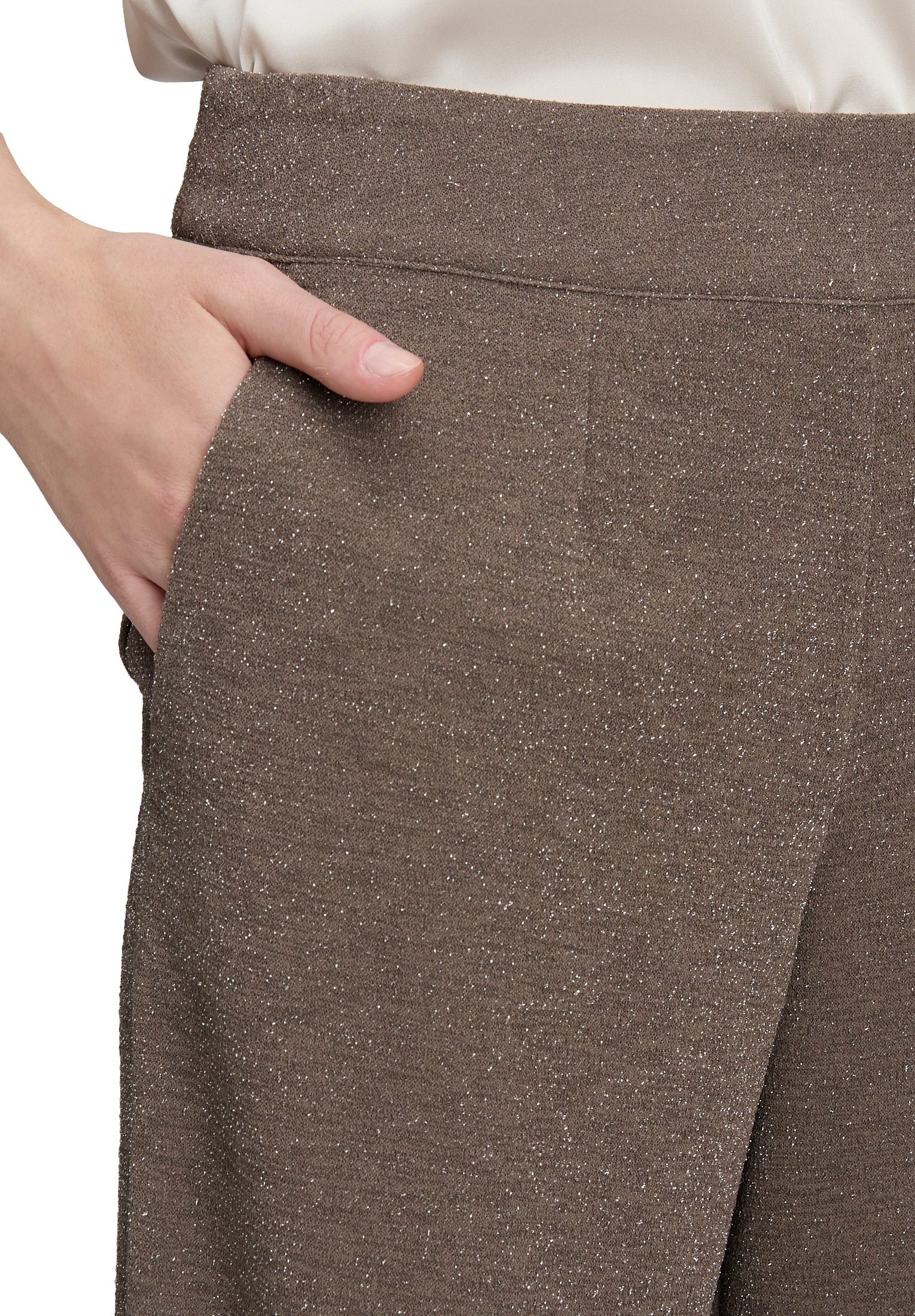 Betty Barclay Marlene-Hose »Damen Marlene-Hose im Glitzer-Look«