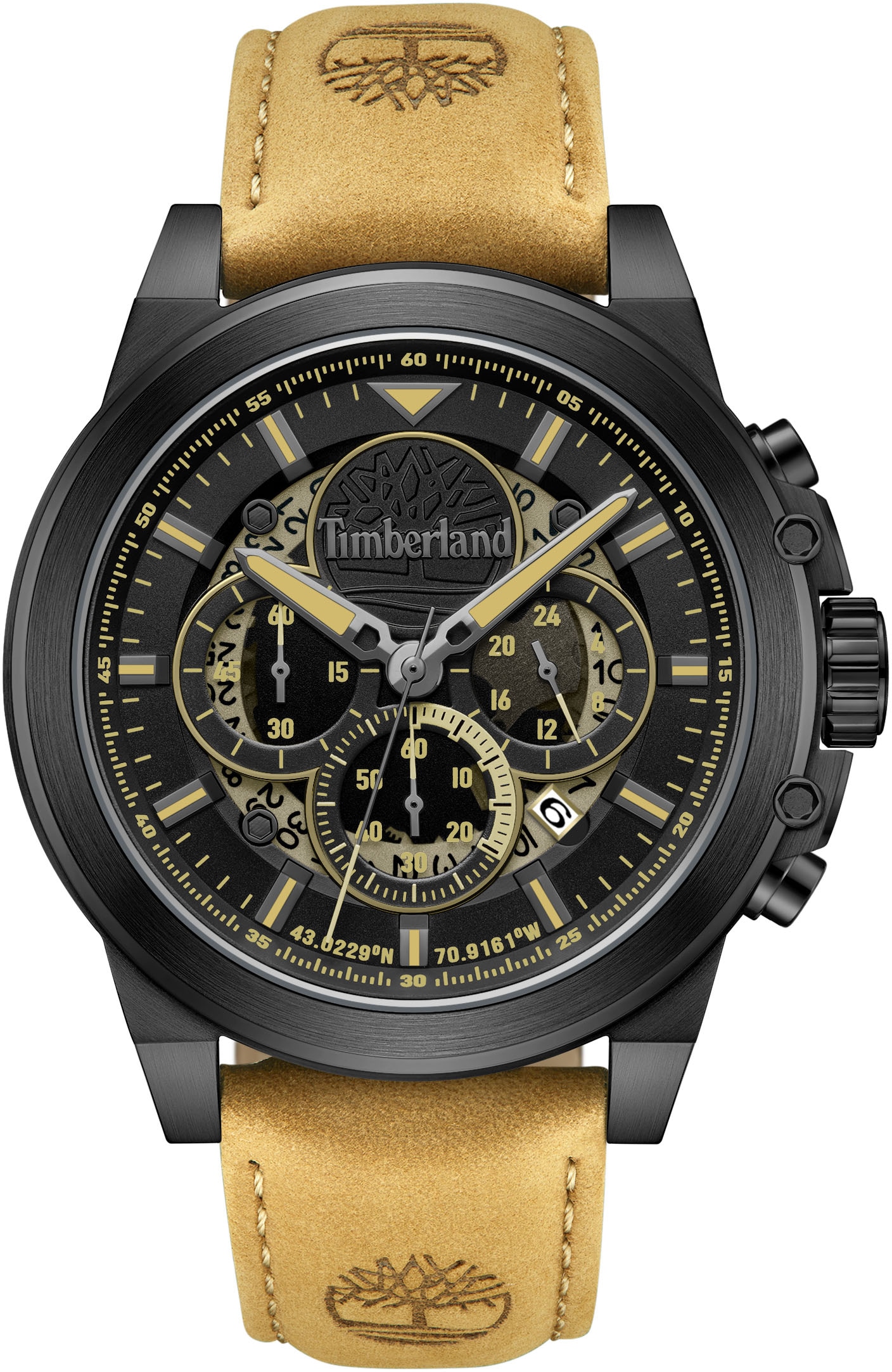 Chronograph »FAST STRIKE«, Quarzuhr, Armbanduhr, Herrenuhr, Lederarmband,...