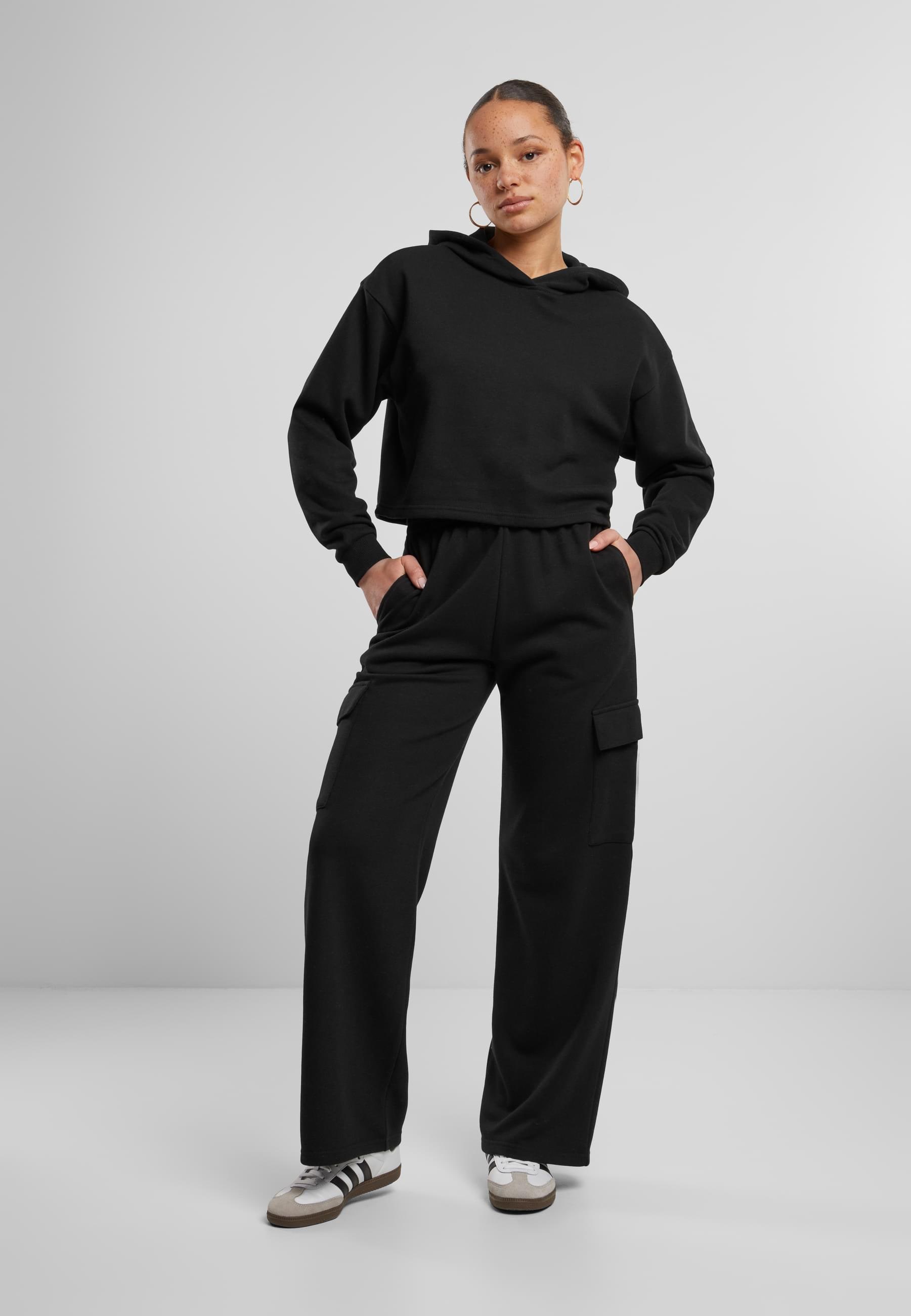 URBAN CLASSICS Kapuzenpullover »Urban Classics Damen Ladies Oversized Cropped Light Terry Hoodie«, (1 tlg.)