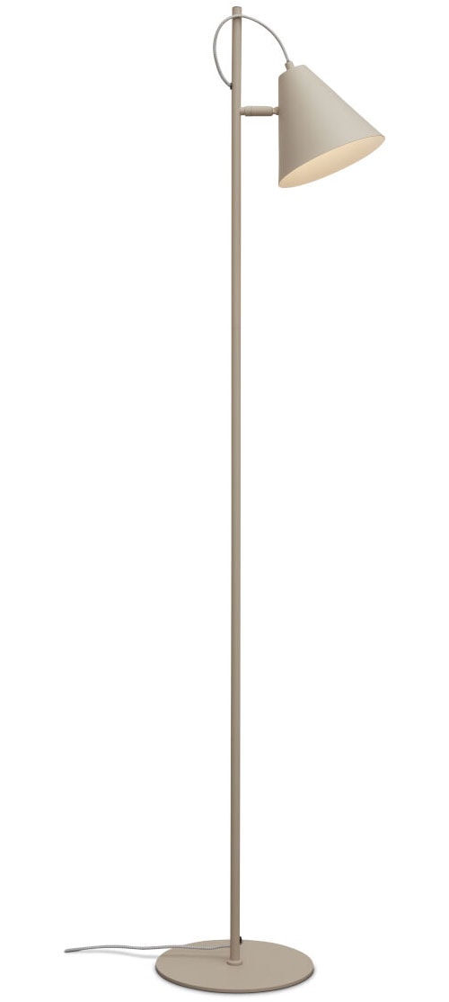 IT'S ABOUT ROMI Stehlampe "LISBON", 1, Ø 18cm H: 151cm, grau, Wohnzimmer, Leuchten, Gutes leselicht