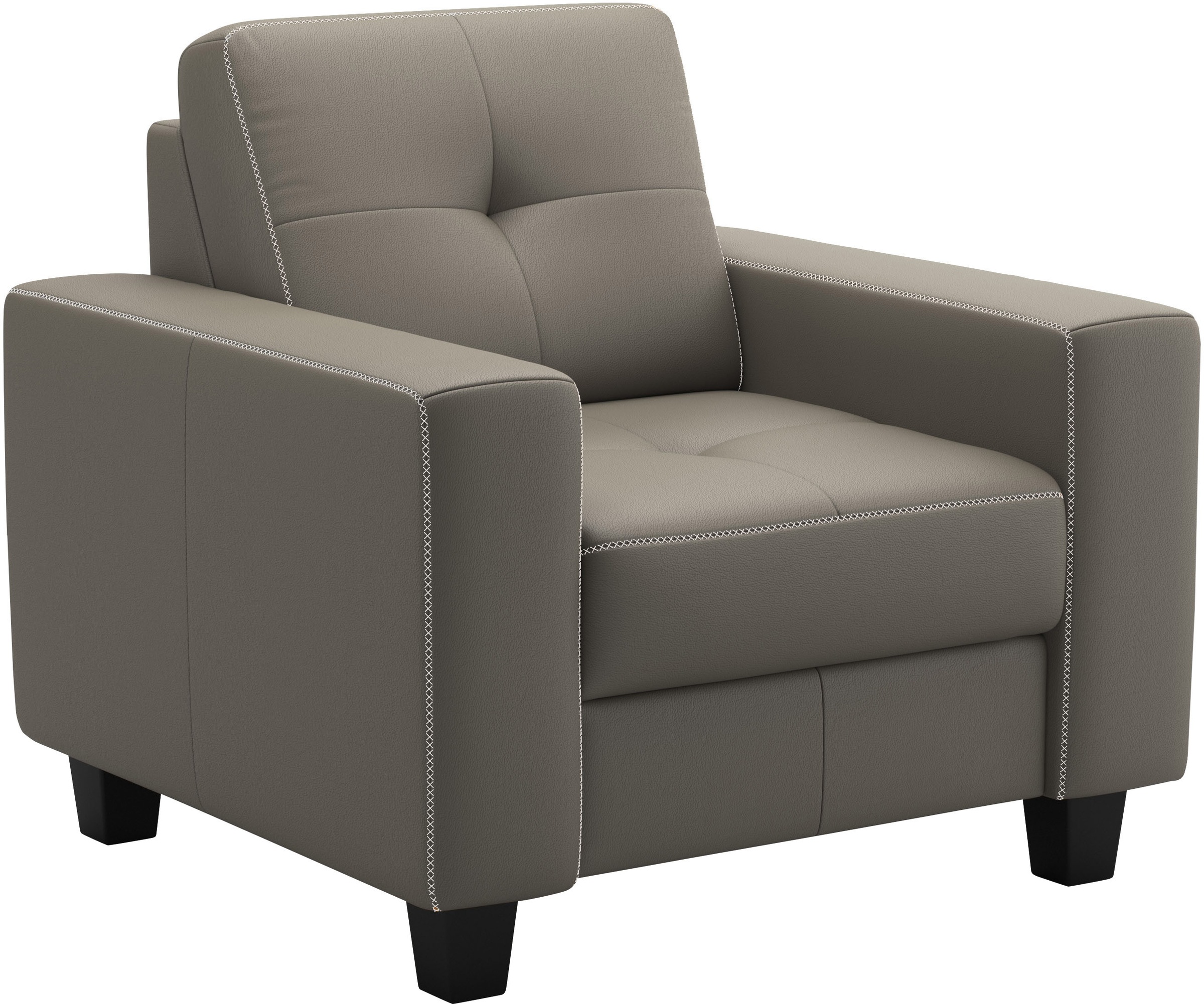 Sessel HOME AFFAIRE "Varese", delphine, B:96cm H:91cm T:90cm, Sessel, Sessel, Kreuznaht in beige 2