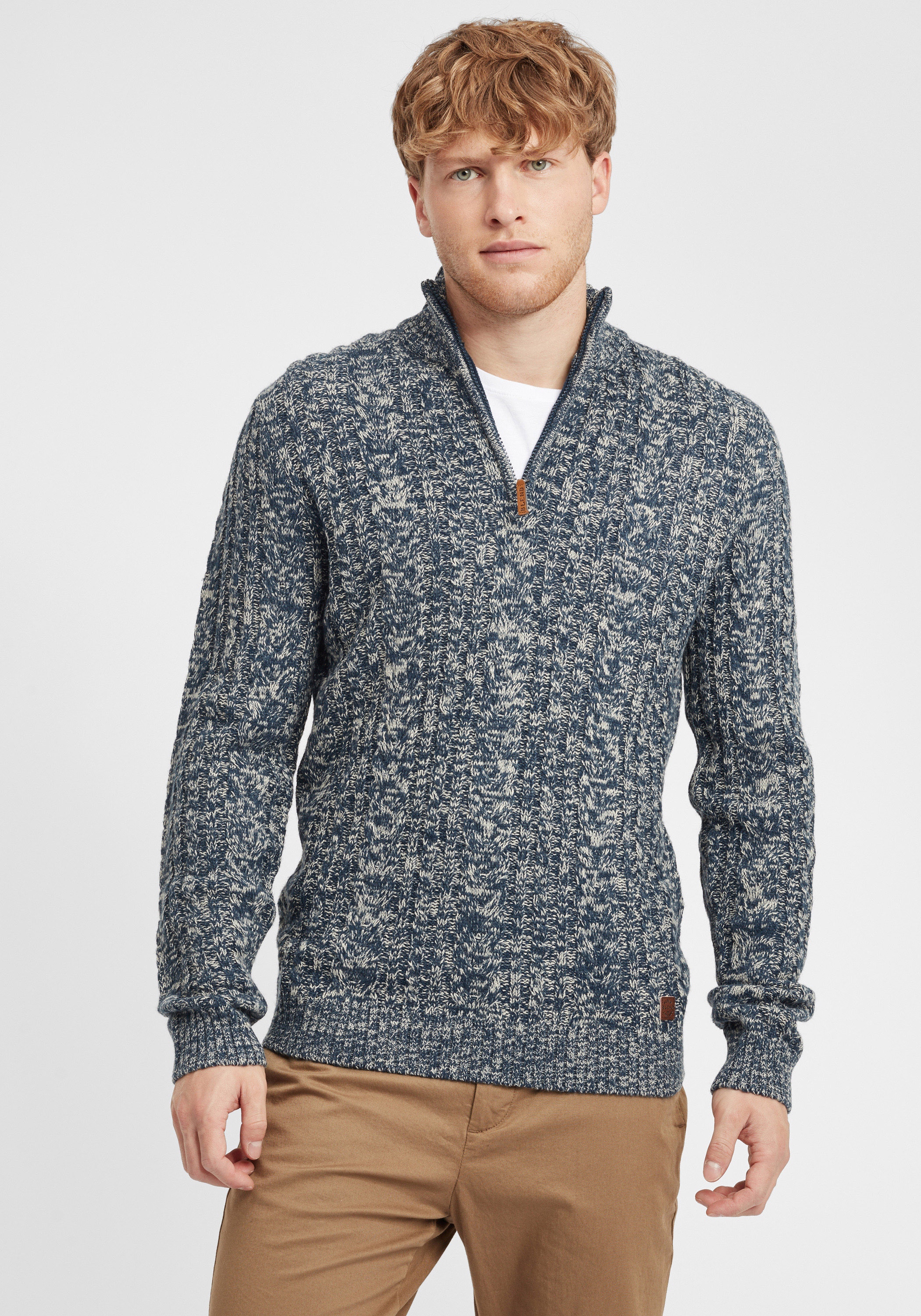 Blend Troyer "BHZotem", Grobstrick-Troyer mit Stehkragen günstig online kaufen