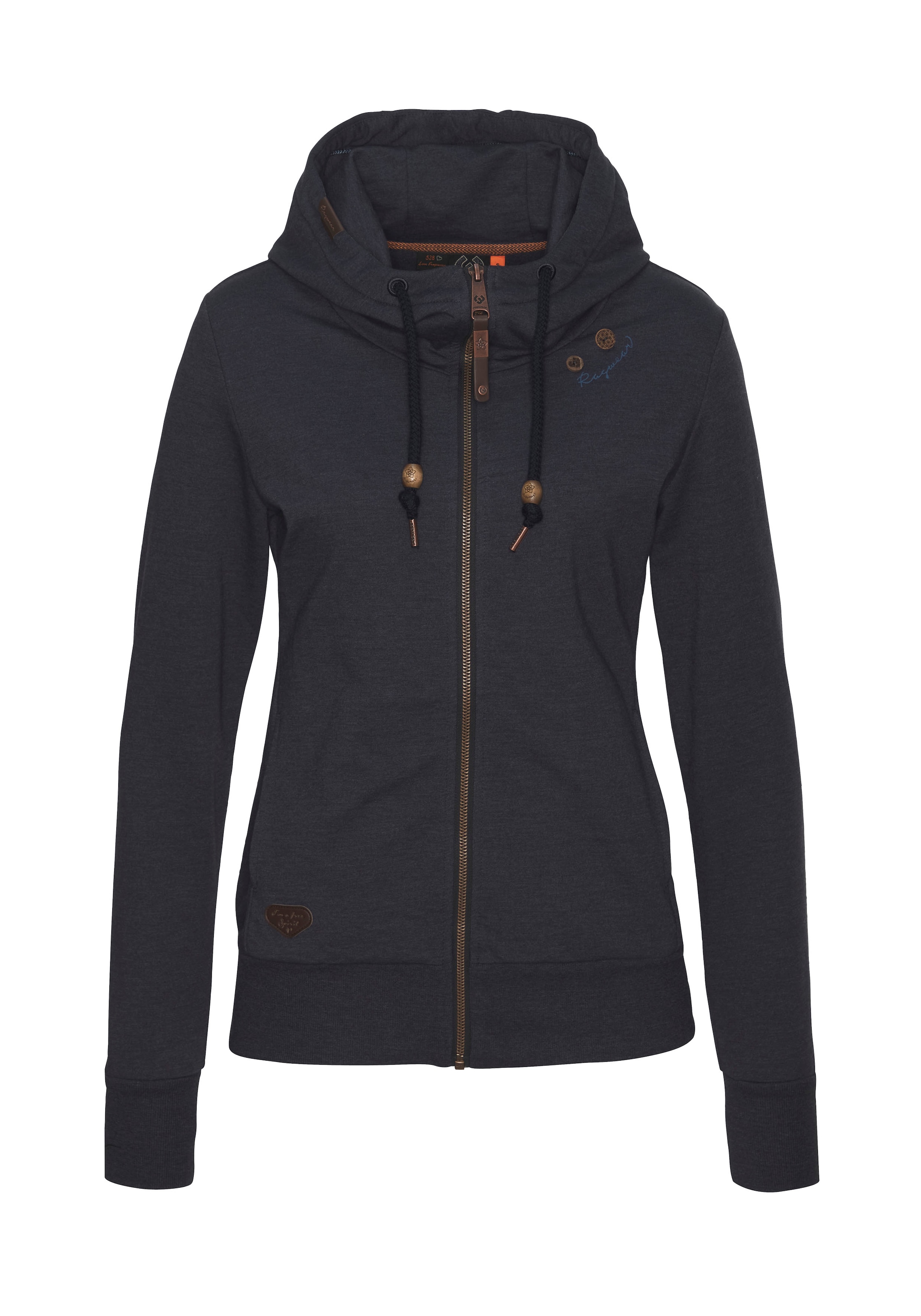 Ragwear Sweatjacke »PAYA CORE«, mit Logo Stickerei und Zierknöpfen