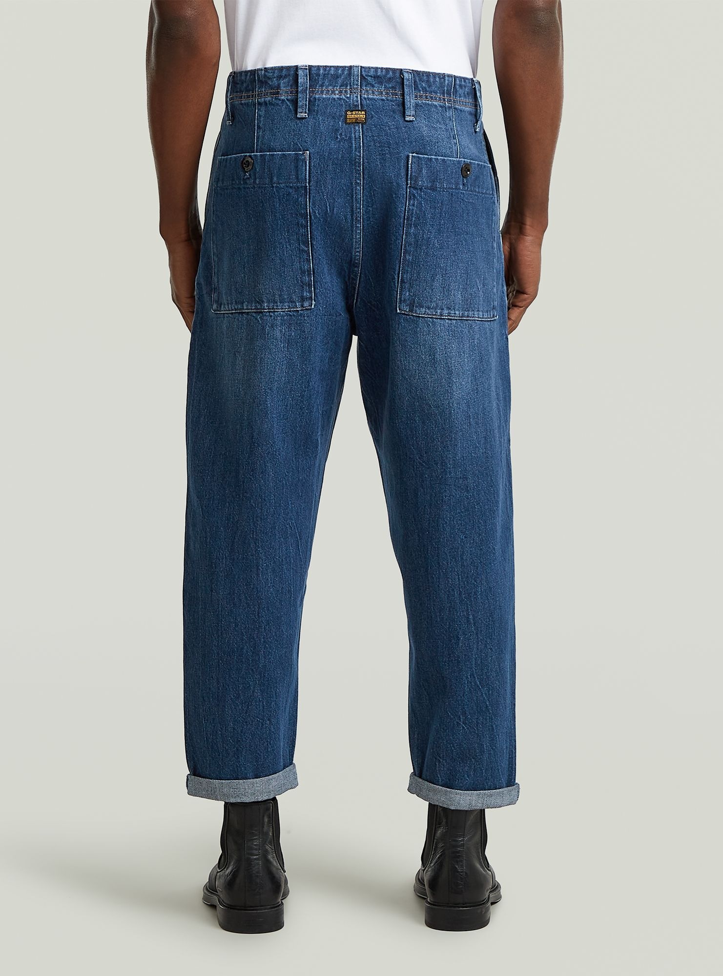 G-STAR Regular-fit-Jeans »Pleated Chino Denim Relaxed Tapered«