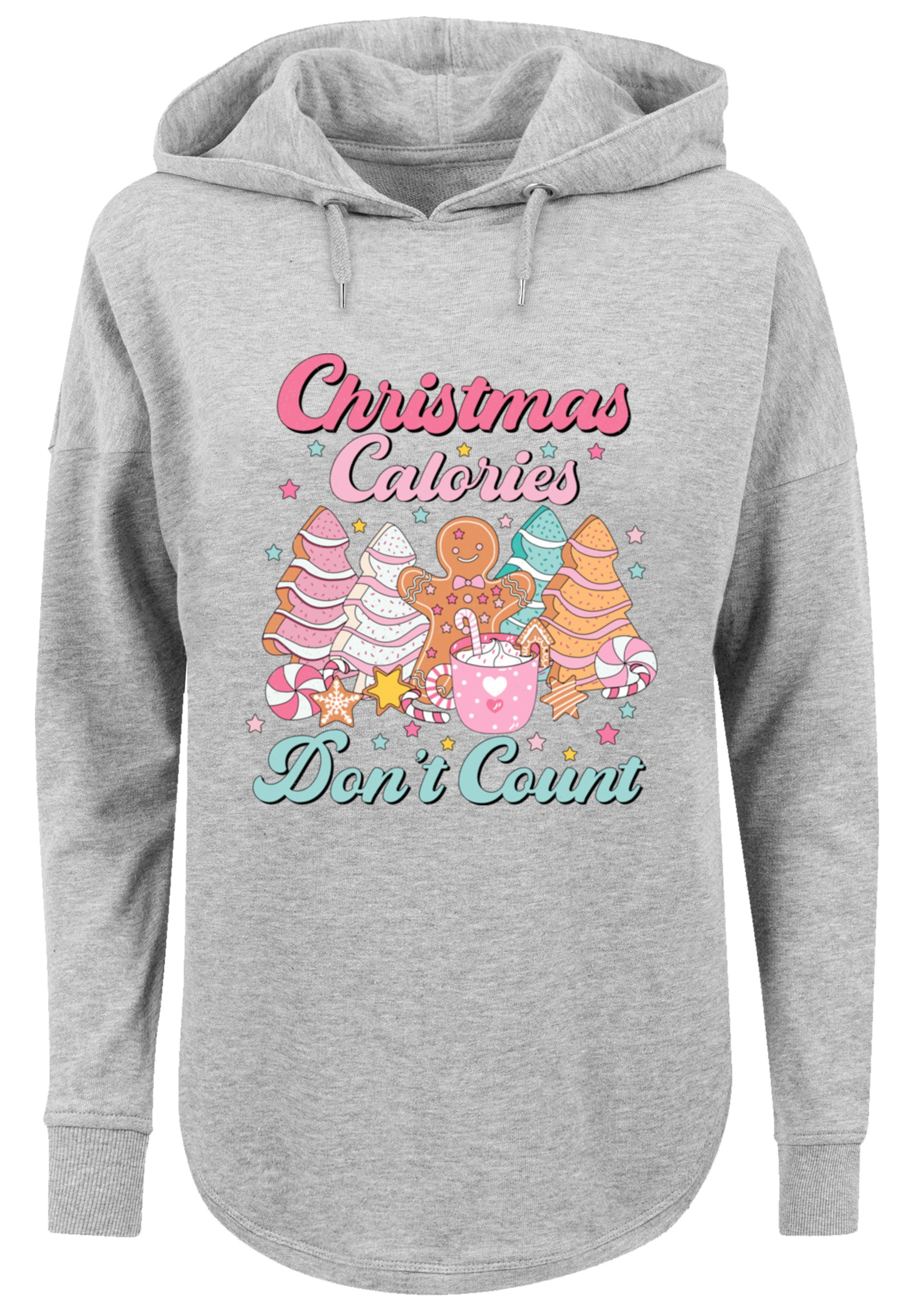 F4NT4STIC Kapuzenpullover »Weihnachten Dont Count Candy«, Premium Qualität, Weihnachts-Kollection