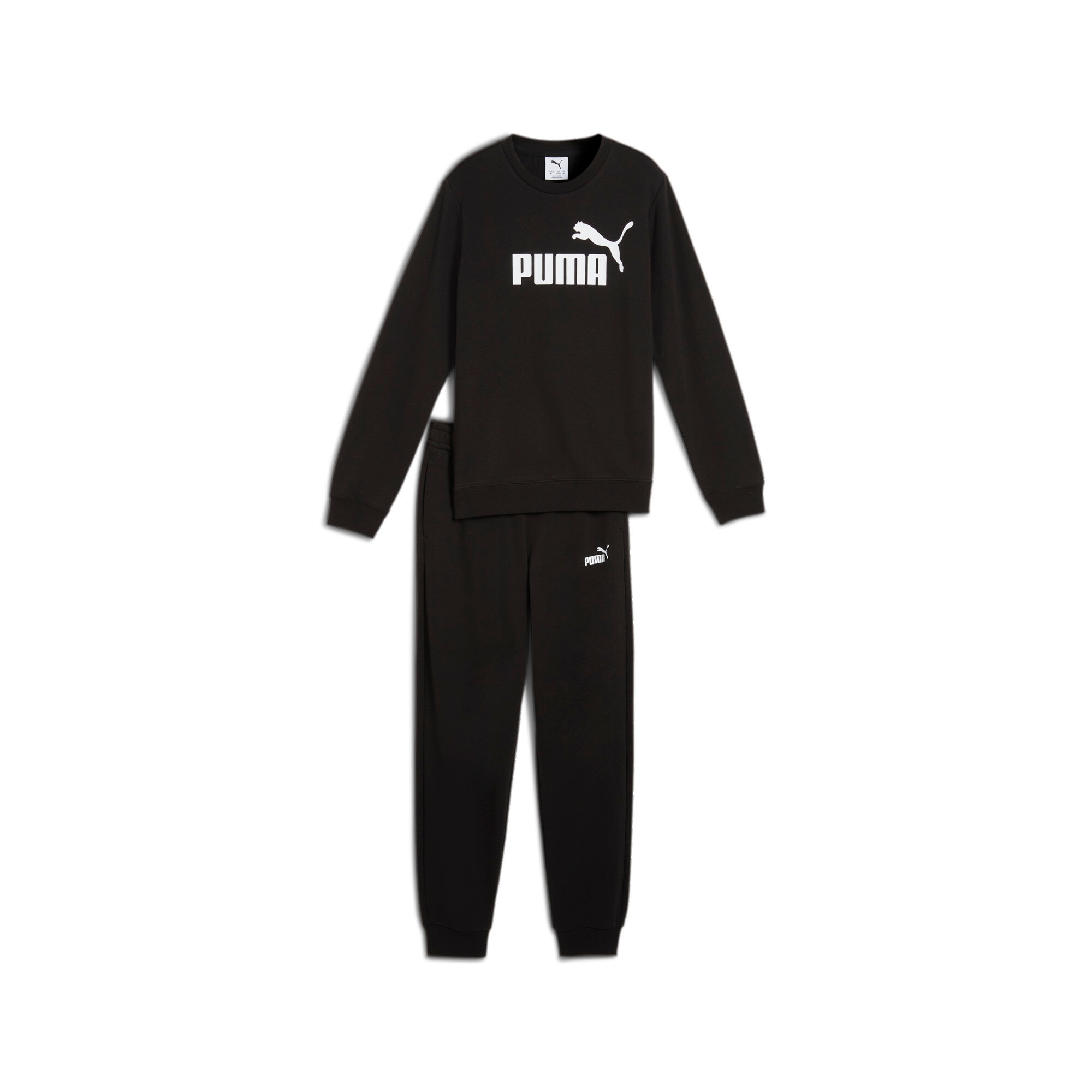 PUMA Trainingsanzug »ESS NO.1 LOGO CREW SWEAT SUIT TR B«, (2 tlg.), für Kinder, weiche Sweatware
