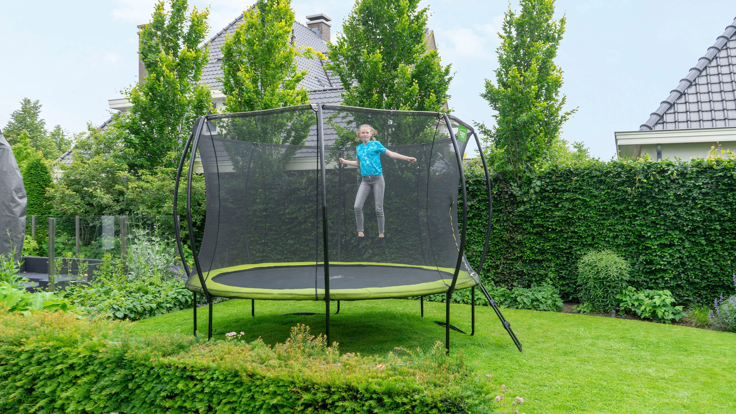 EXIT Gartentrampolin »Silhouette«, Ø 244 cm, mit Sicherheitsnetz