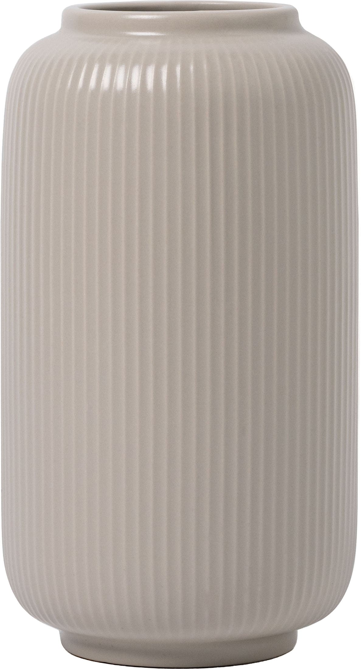 OTTO home Tischvase "Ylvii, innen vollständig glasiert und wasserundurchlässig" aus Keramik, uni matt oder mit glänzender Effektglasur, creme und blau