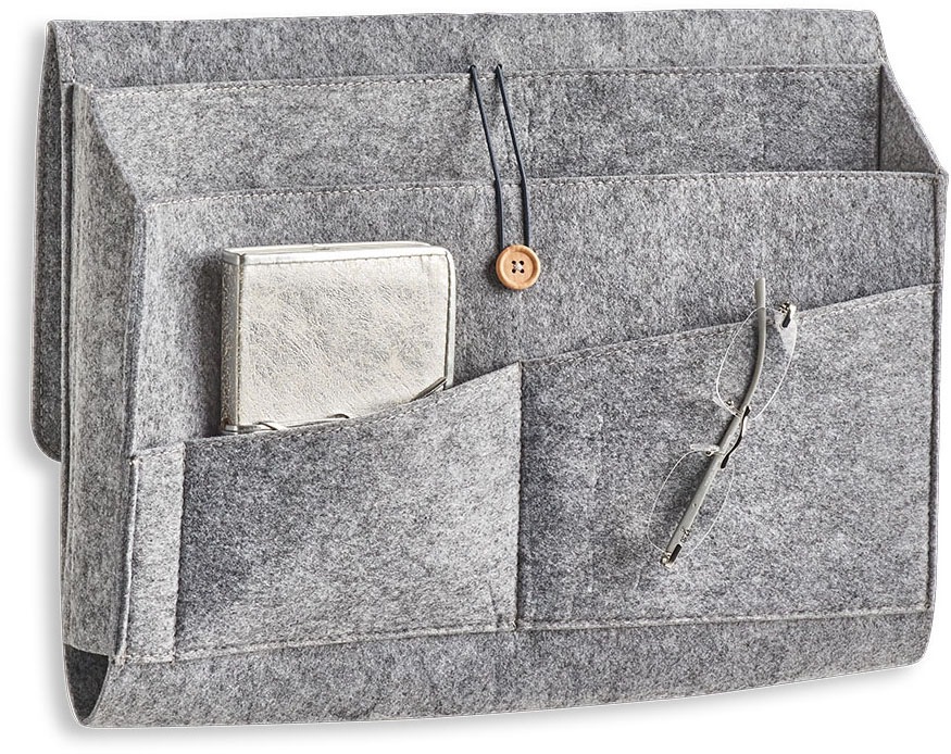 Zeller Present Aufbewahrungstasche "Couch-Organizer, Filz, grau" günstig online kaufen