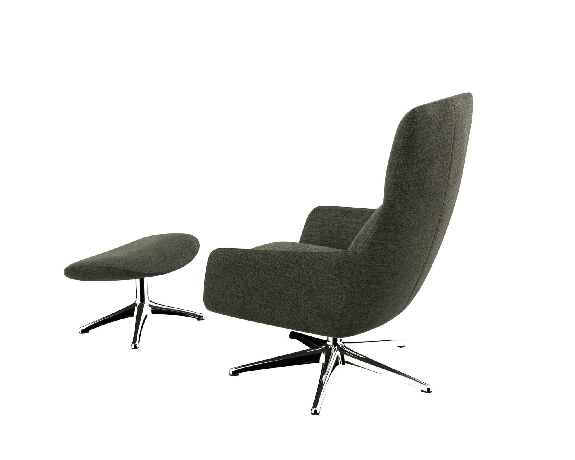 FLEXLUX Drehsessel »Marinella, Relaxsessel, TV-Loungesessel, Polstersessel,«, Liegefunktion, drehbar, Fuß Alu, OTTOs Choice