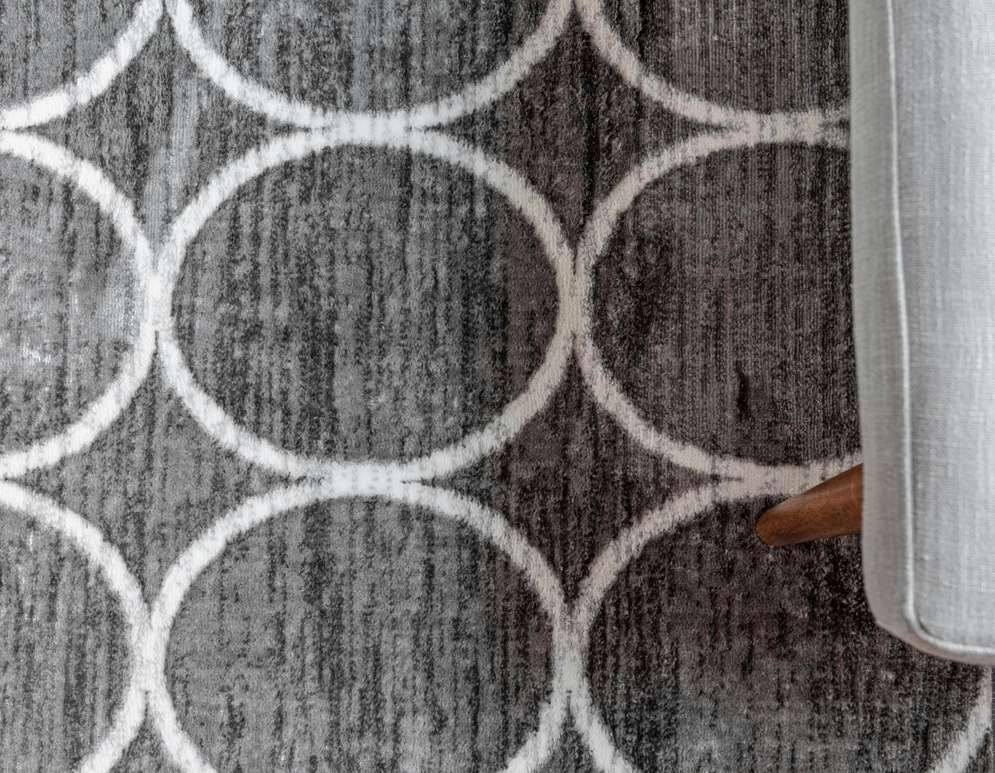 Myflair Möbel & Accessoires Teppich »Titan Trellis Lagerräumung«, rechteckig, 13 mm Höhe, Kurzflor, gewebt, modernes Design, Motiv Kreise