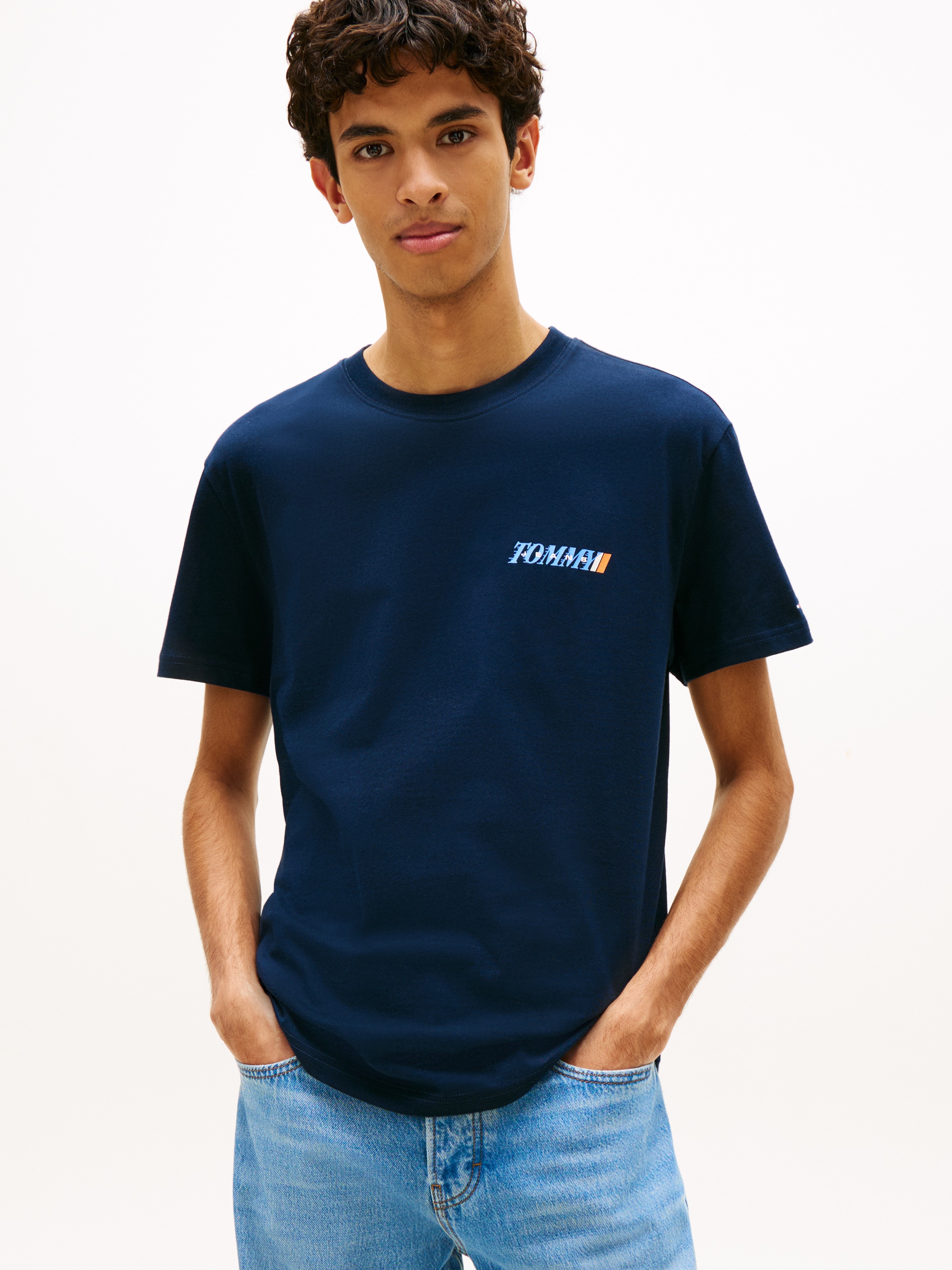 Tommy Jeans T-Shirt "REGULAR VINTAGE LA BACK" Regular fit mit Markenprint günstig online kaufen