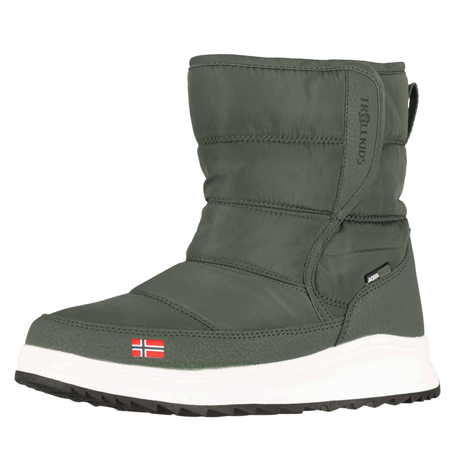 TROLLKIDS Kinder Winterboots "KIDS KONGSBERG WINTER BOOTS", Gr. 38, grün, Synthetik, Textil, Schuhe, mit profiliertem Laufsohlenprofil, mit