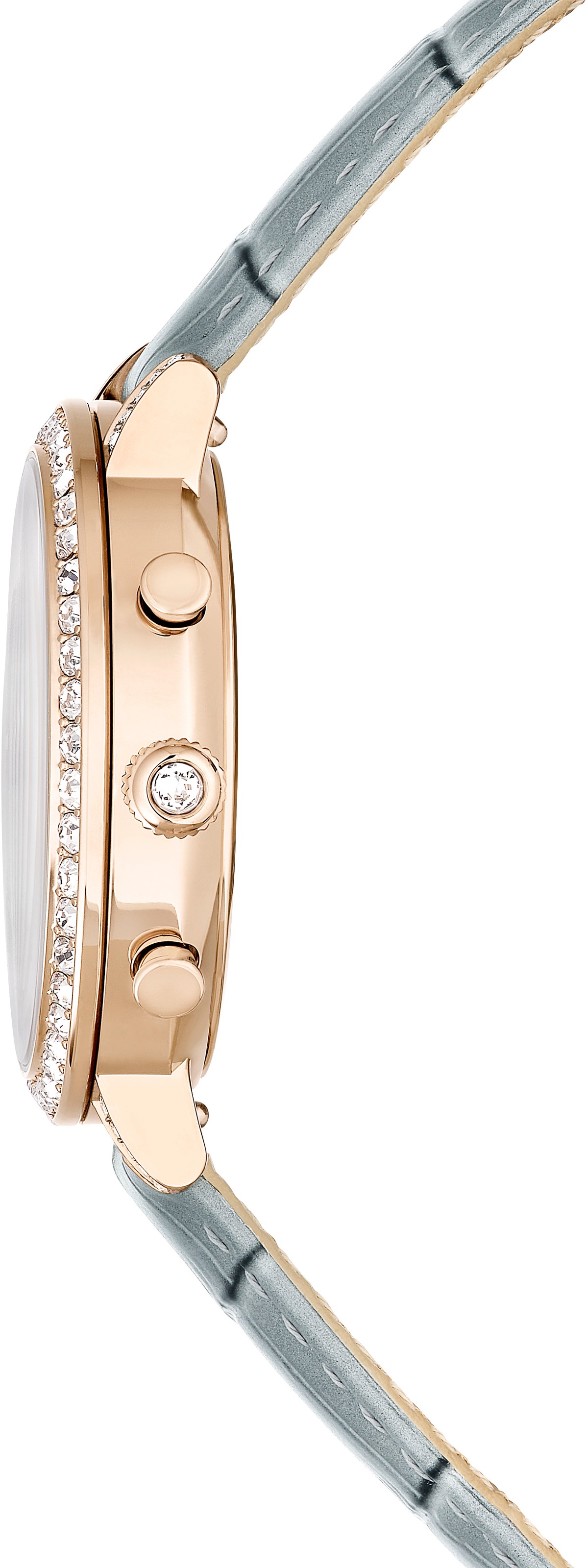 Swarovski Chronograph »MATRIX CHRONO«, Quarzuhr, Armbanduhr, Damenuhr, Swiss Made, Lederarmband, analog