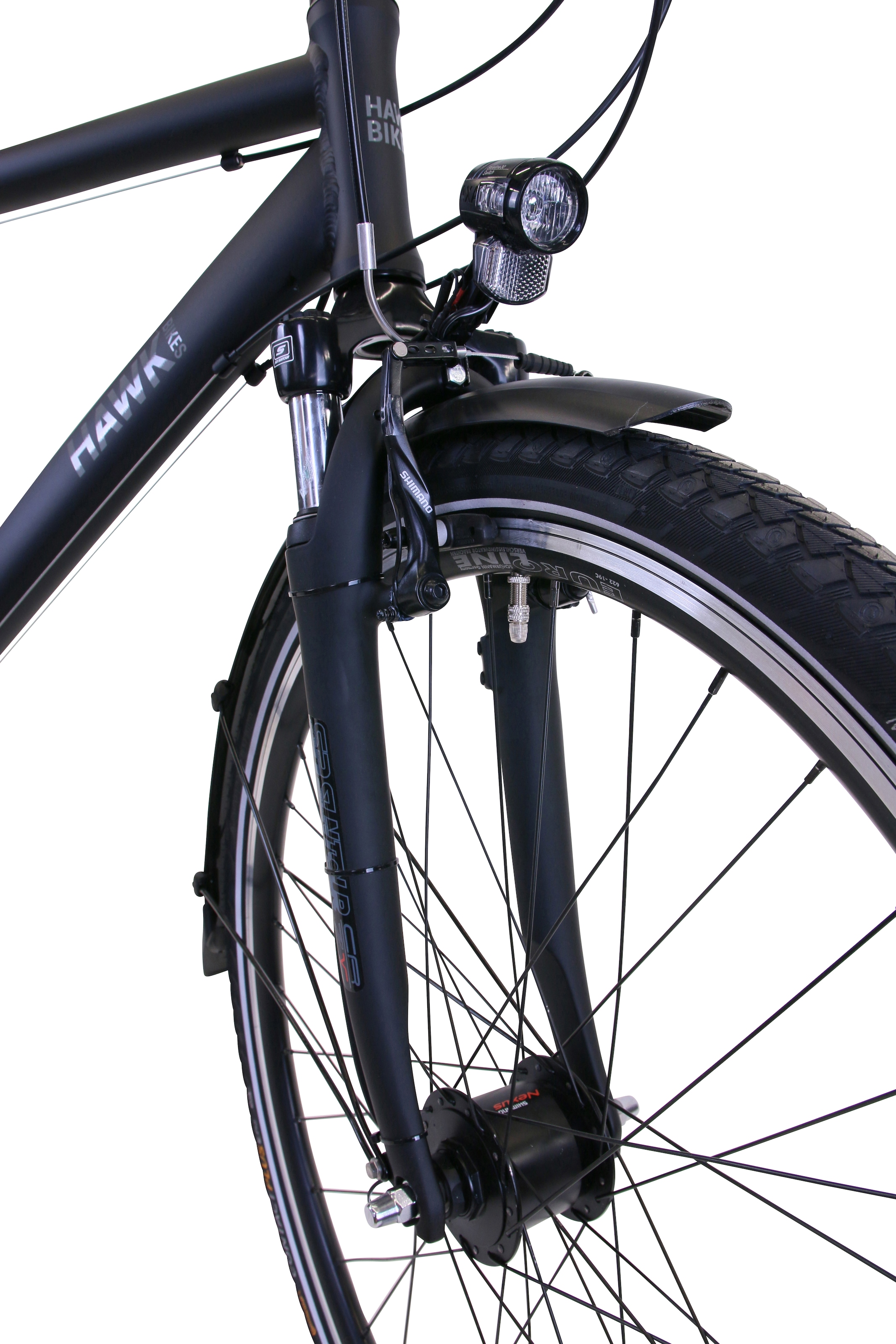 HAWK Bikes Trekkingrad »Trekking Gent Premium Black«, 24 Gang, microSHIFT, für Herren