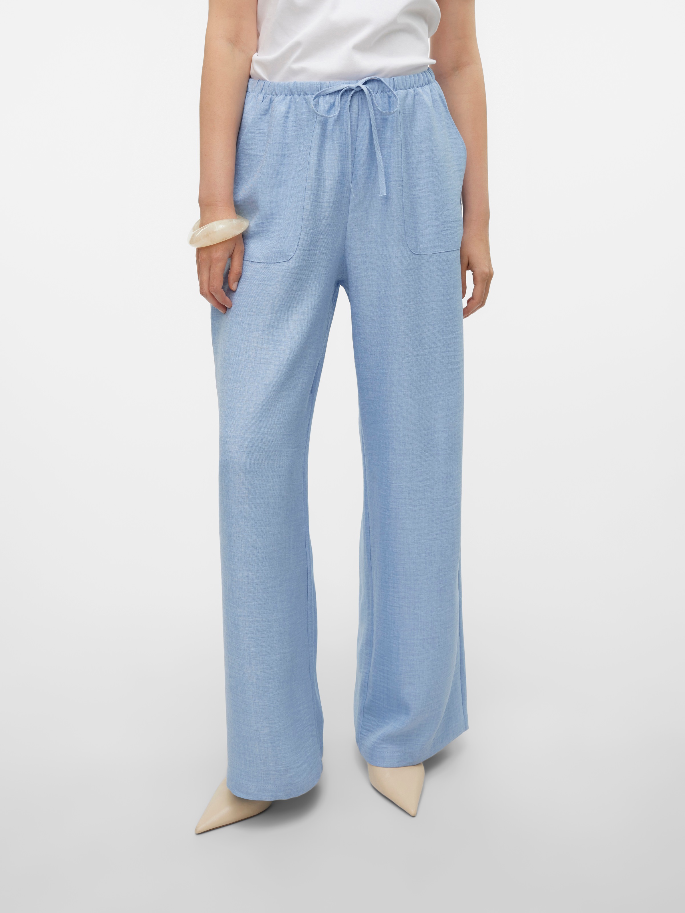 Vero Moda Schlupfhose "VMMELANEY HW LOOSE PANT WVN GA NOOS", Sommerhose günstig online kaufen