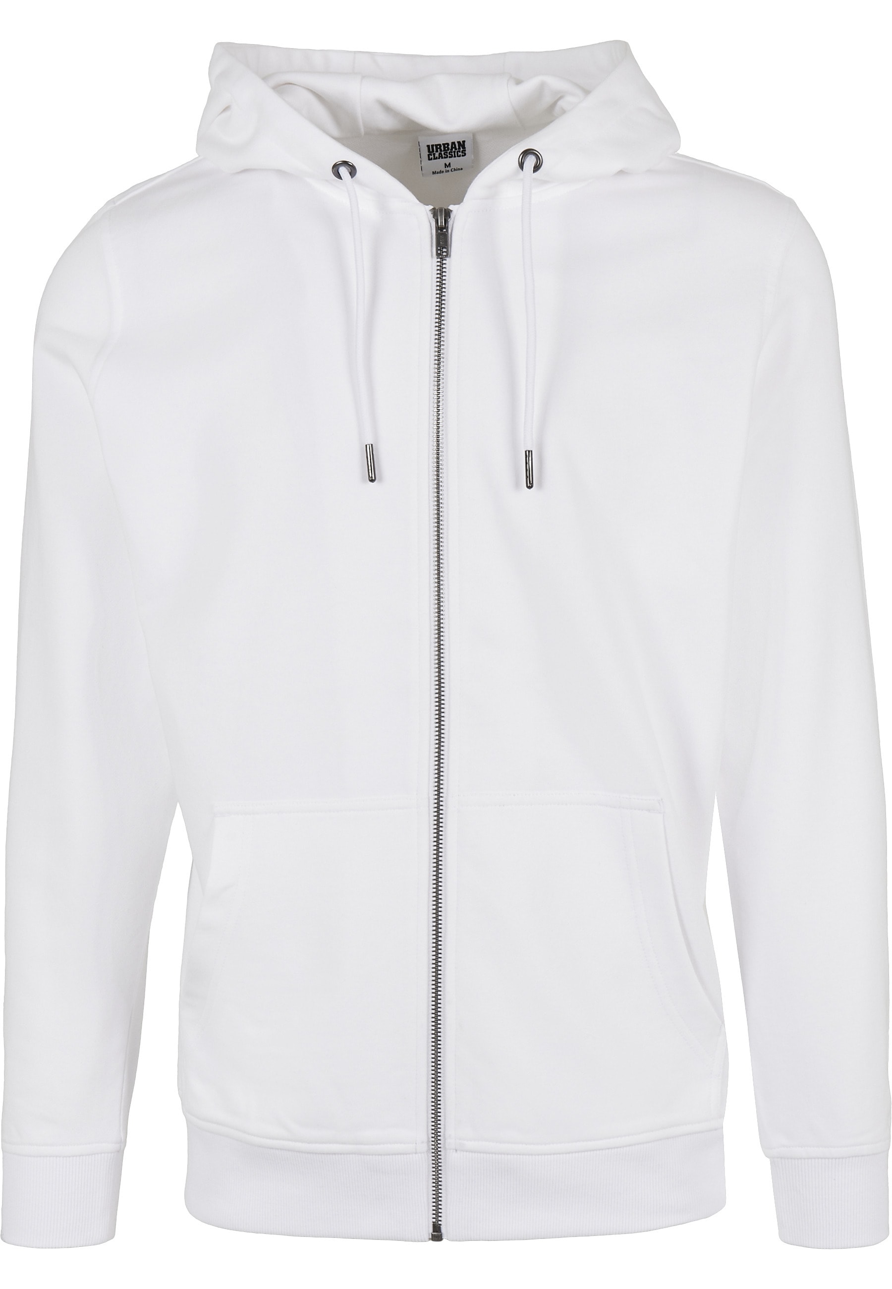 URBAN CLASSICS Funktions-Kapuzensweatjacke "Urban Classics Herren Basic Terry Zip Hoody" 1 Stk.