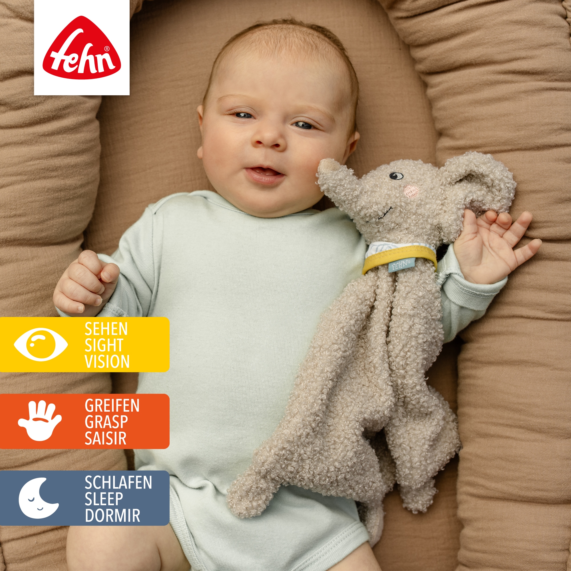 Fehn Kuscheltuch »FredErik, Elefant«