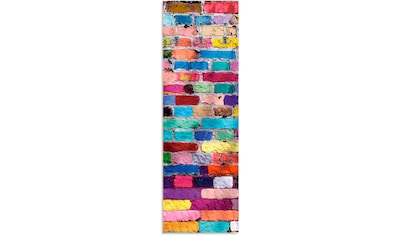 Artland Garderobenleiste »Bunte Mauer«, platzsparende Wandgarderobe aus Holz mit 3... kaufen