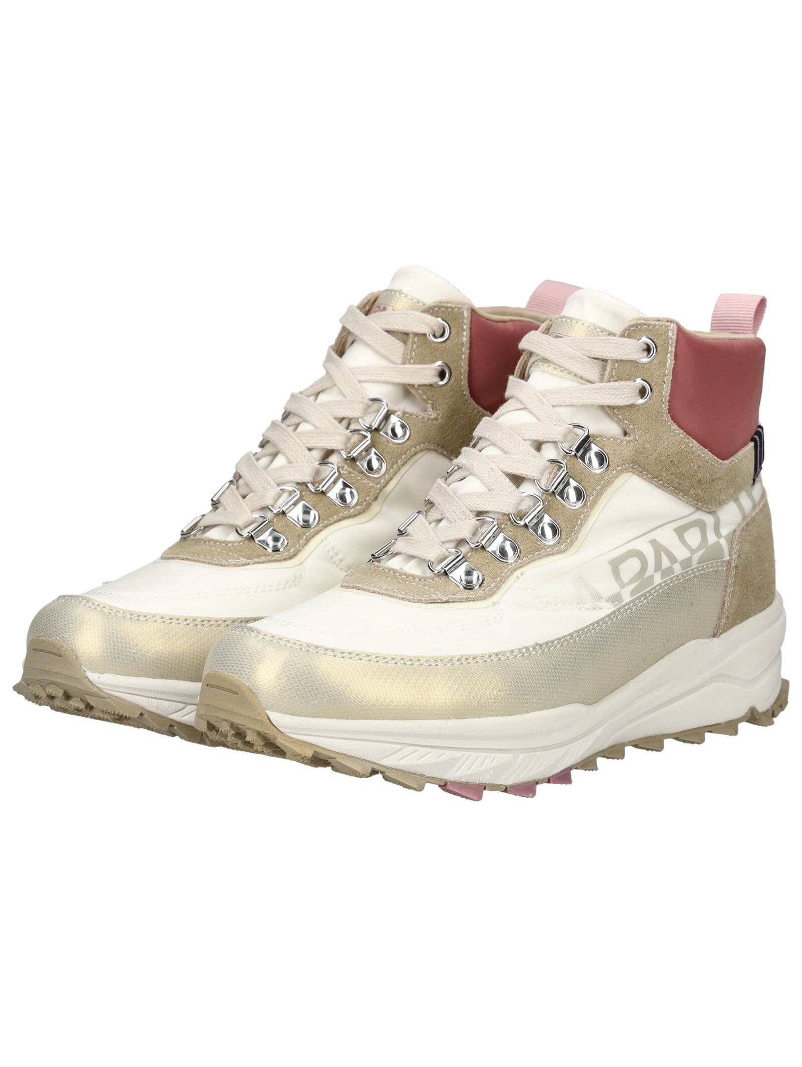 Napapijri Women's Lace-up Boot Beige/White Size 38 3
